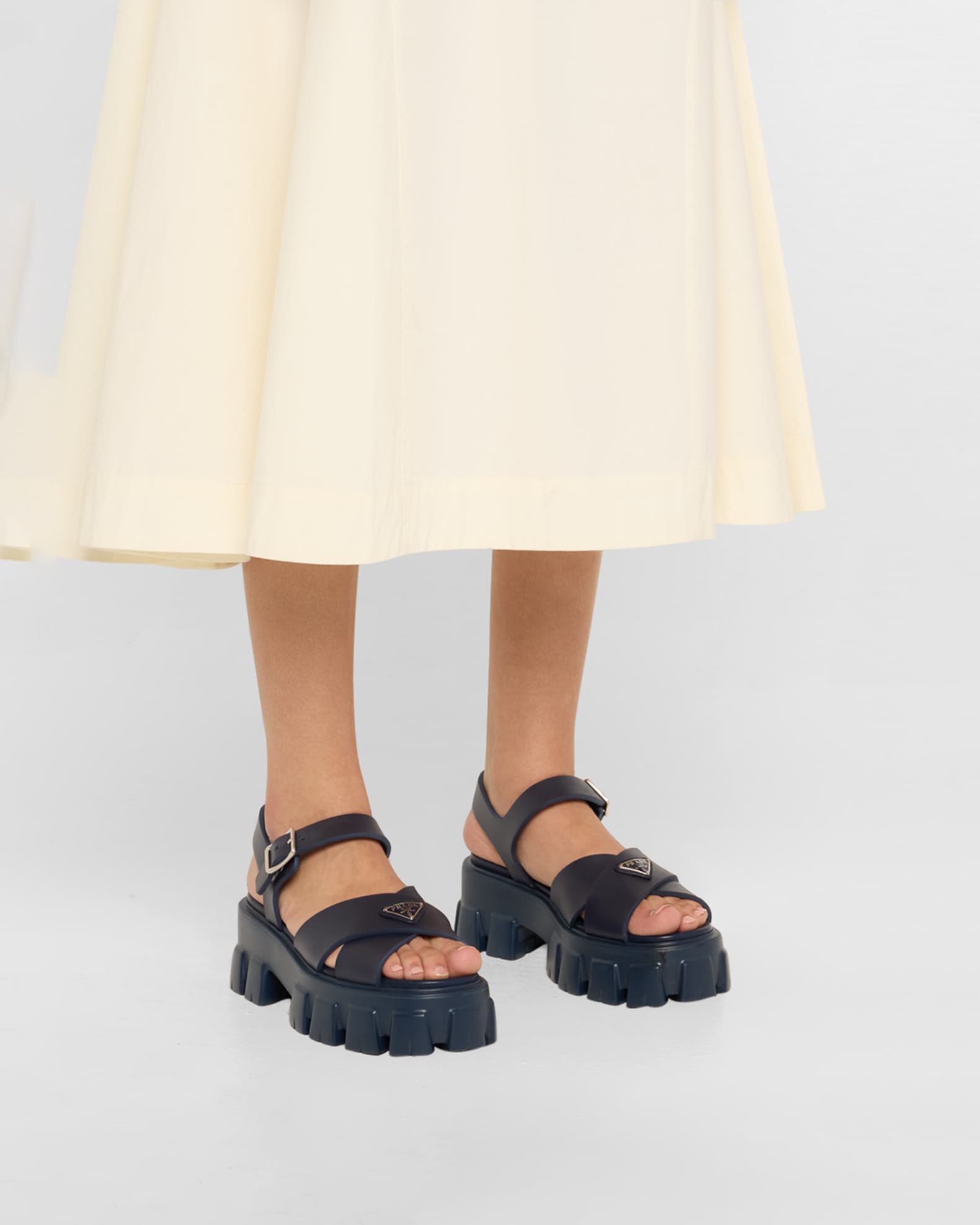 Monolith Crisscross Ankle-Strap Chunky Sandals 1