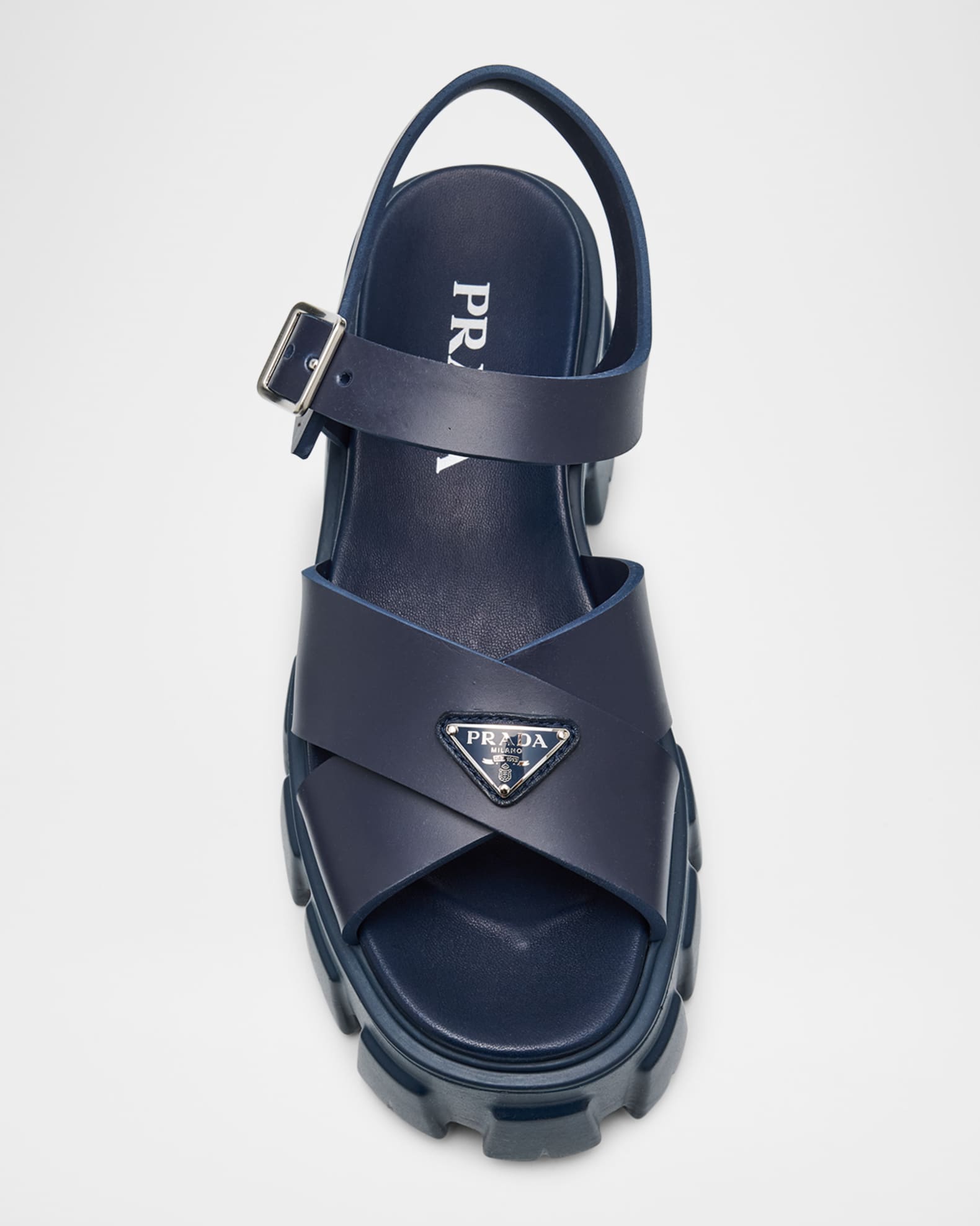 【数量限定】旧モデル在庫処分セールを開催します！ Prada Monolith Crisscross Ankle-Strap Chunky Sandals 靴