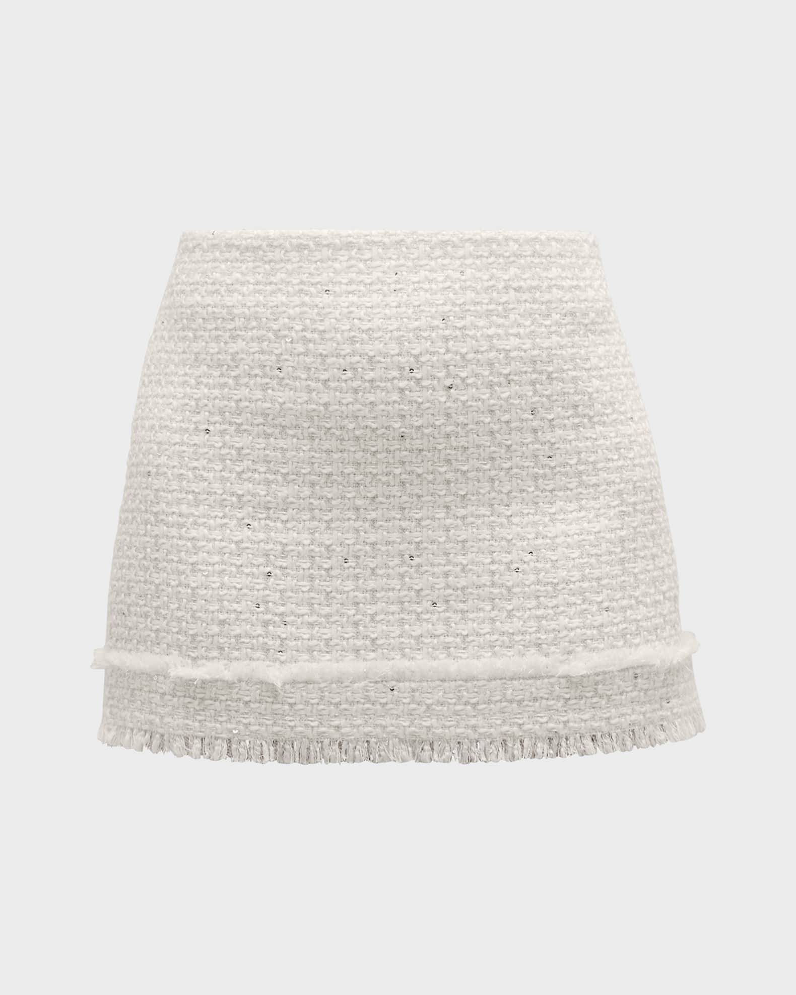Alice + Olivia Ecenia Tweed Mini Skirt | Neiman Marcus