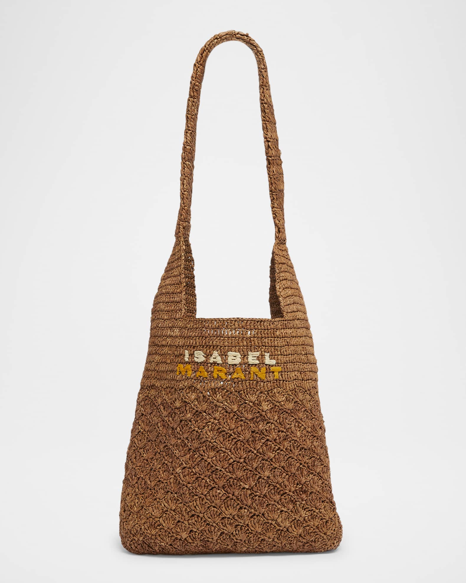 Praia Small Raffia Logo Shoulder Bag 0