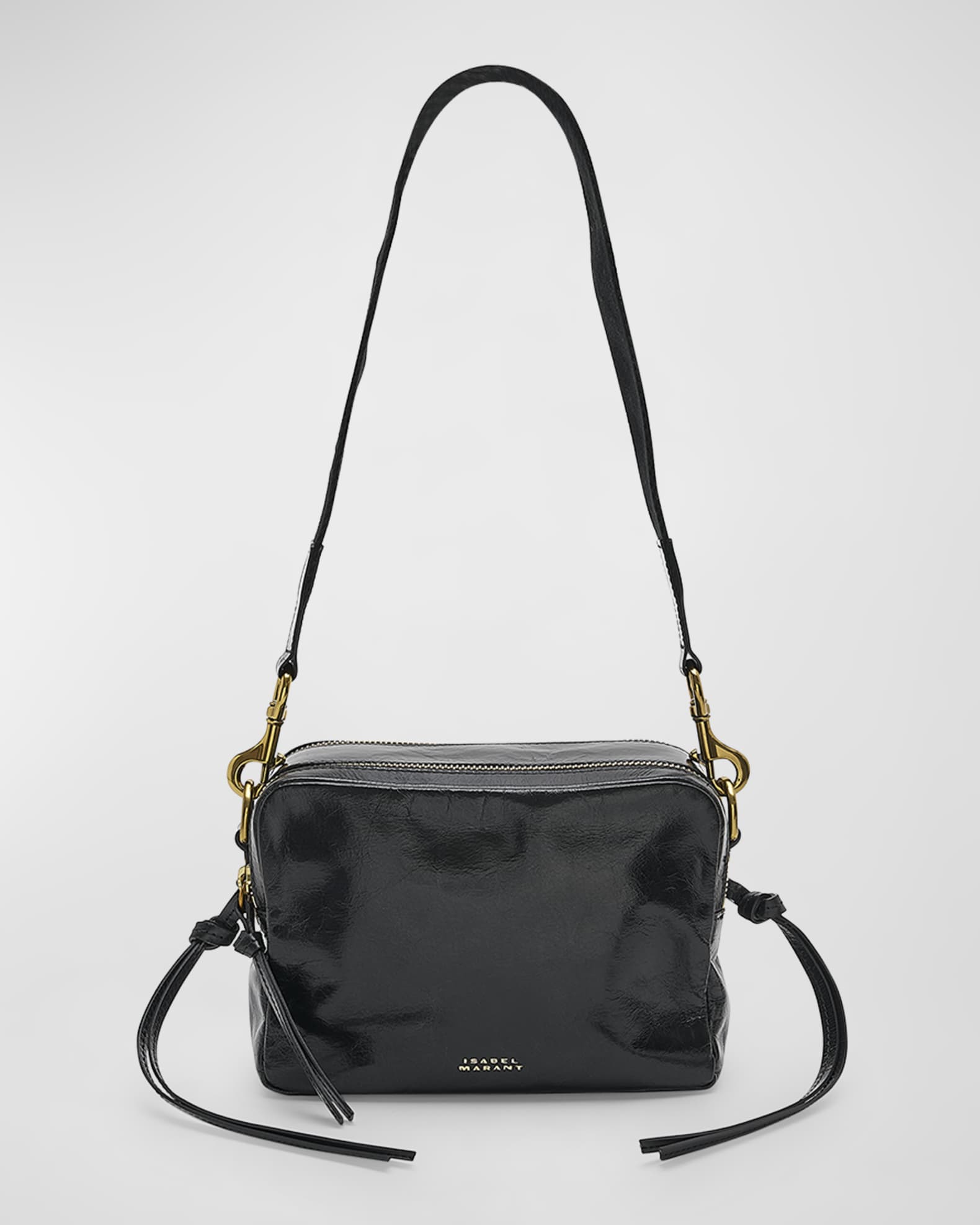 Isabel Marant Wardy Camera Leather Crossbody Bag Neiman Marcus