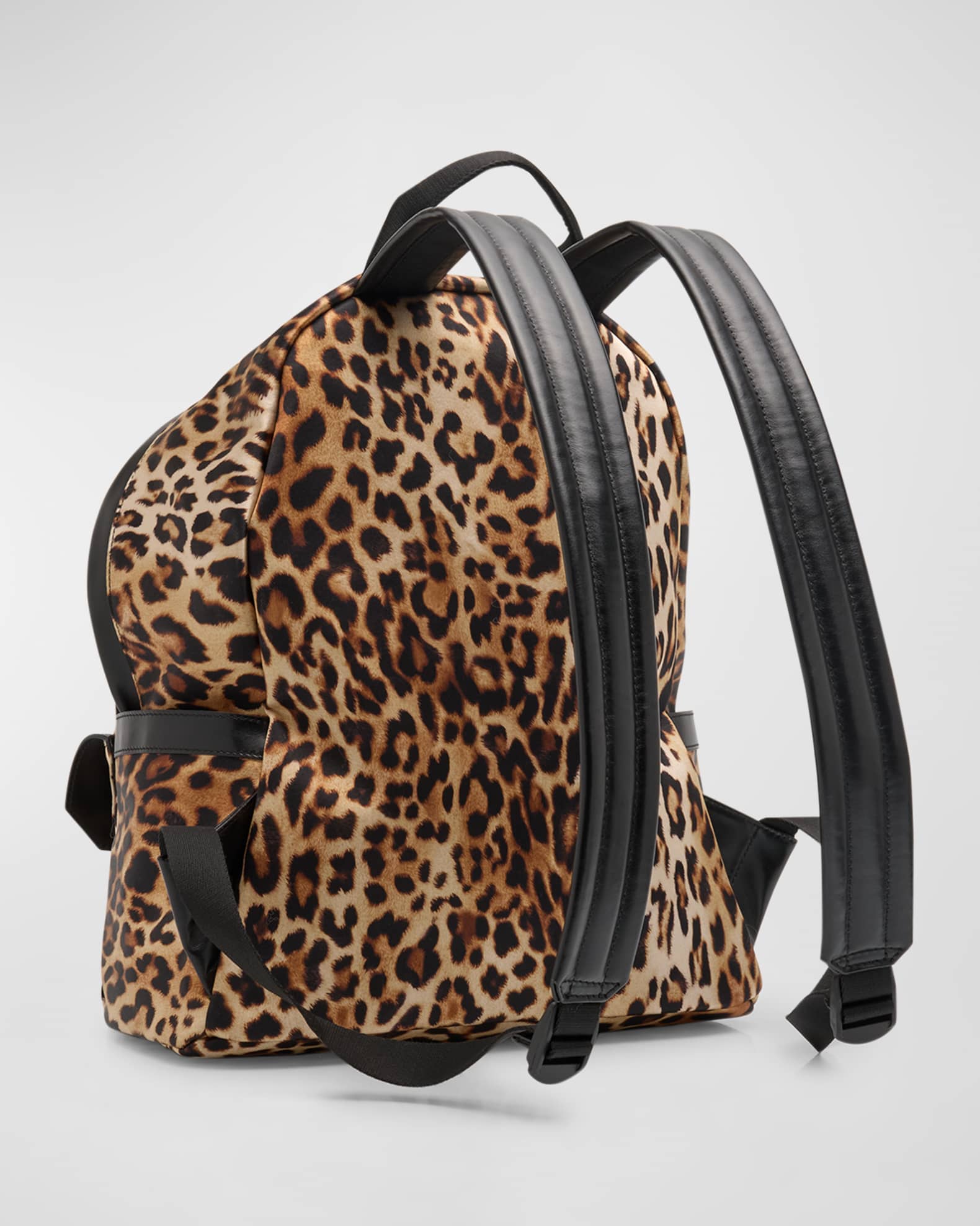 Giuseppe Zanotti Men s Leopard Print Leather Backpack Neiman Marcus