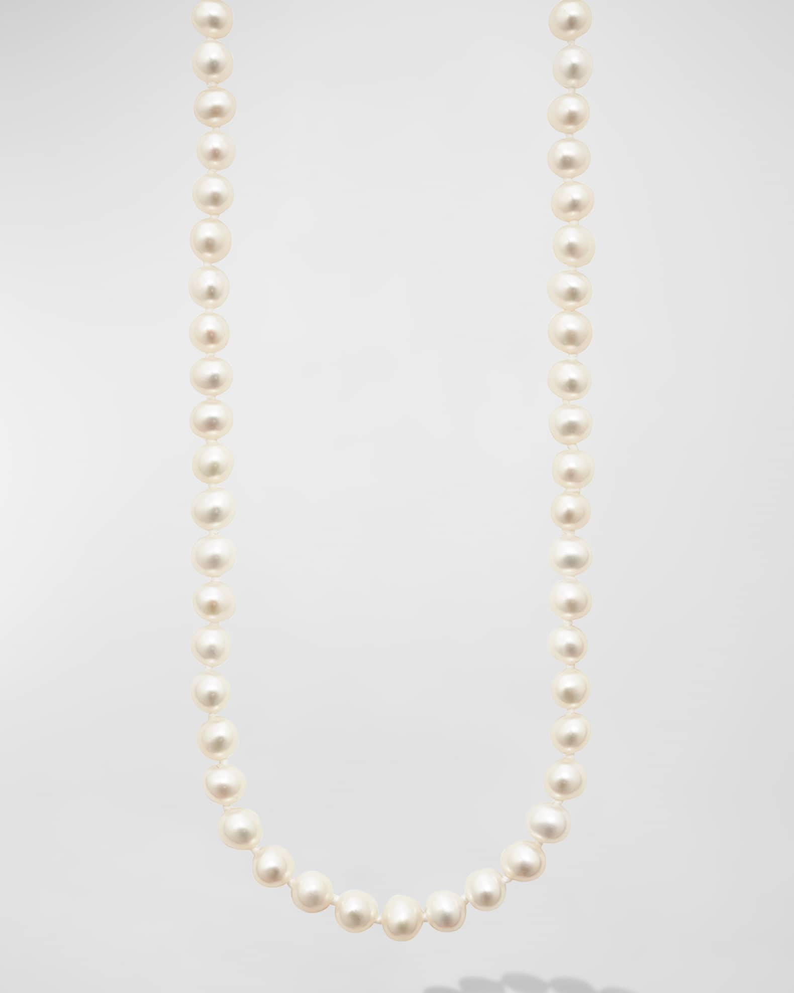 LAGOS Sterling Silver and 18K Luna Pearl Small Strand Necklace