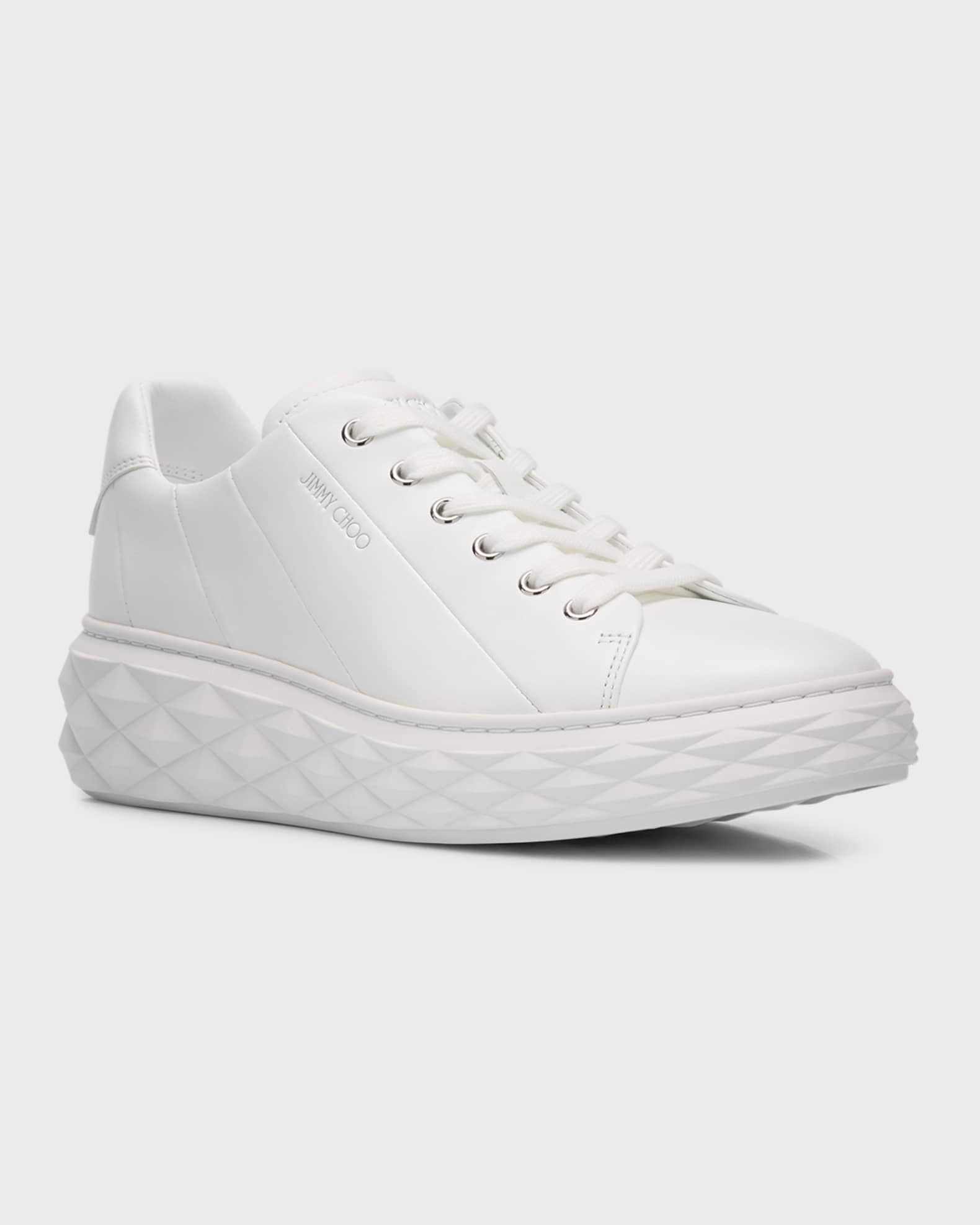 スニーカー Jimmy Choo Sneakers Jimmy Choo Diamond Leather Low-Top Sneakers | Neiman Marcus