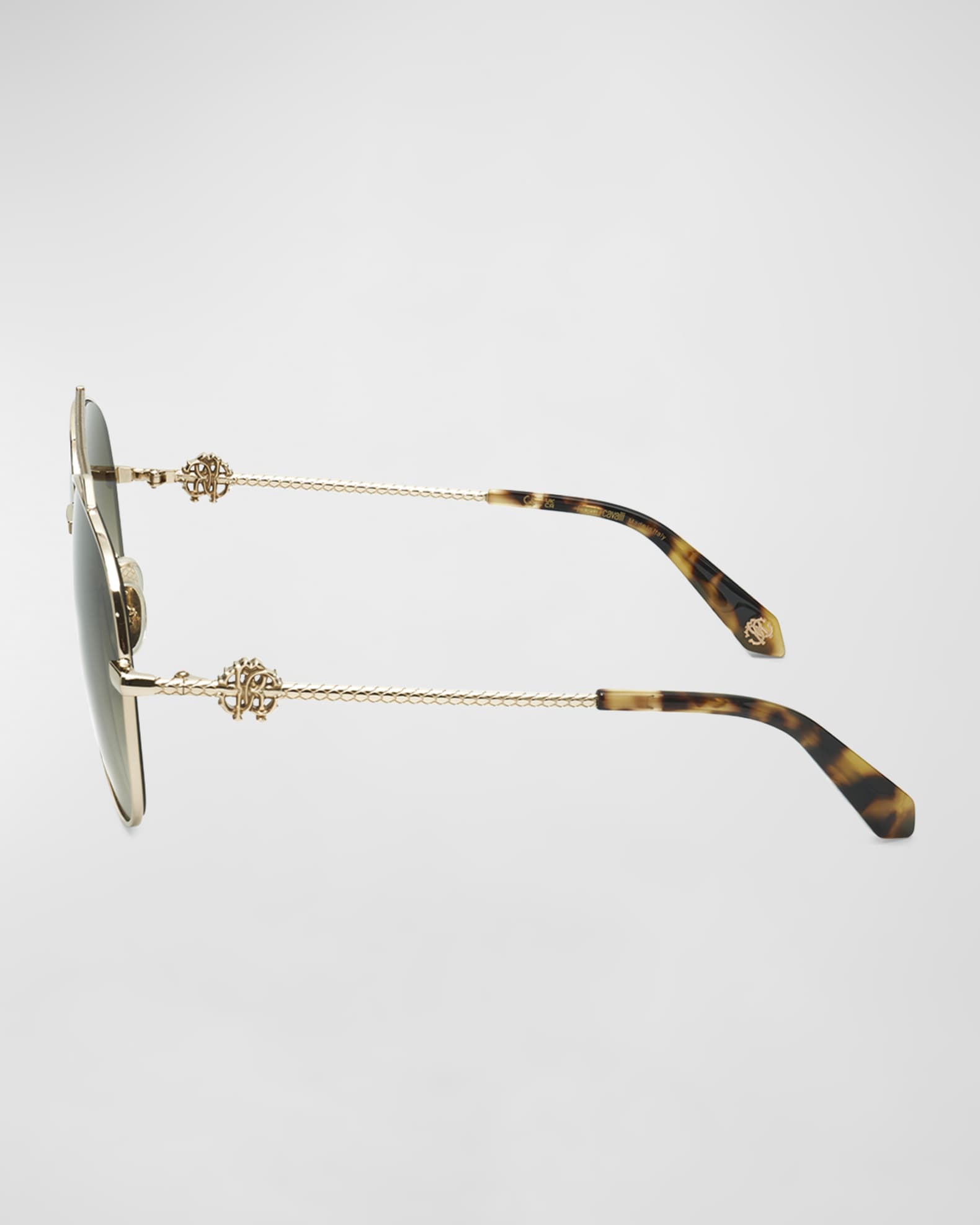 Iconic RC Gradient Metal & Acetate Aviator Sunglasses  1