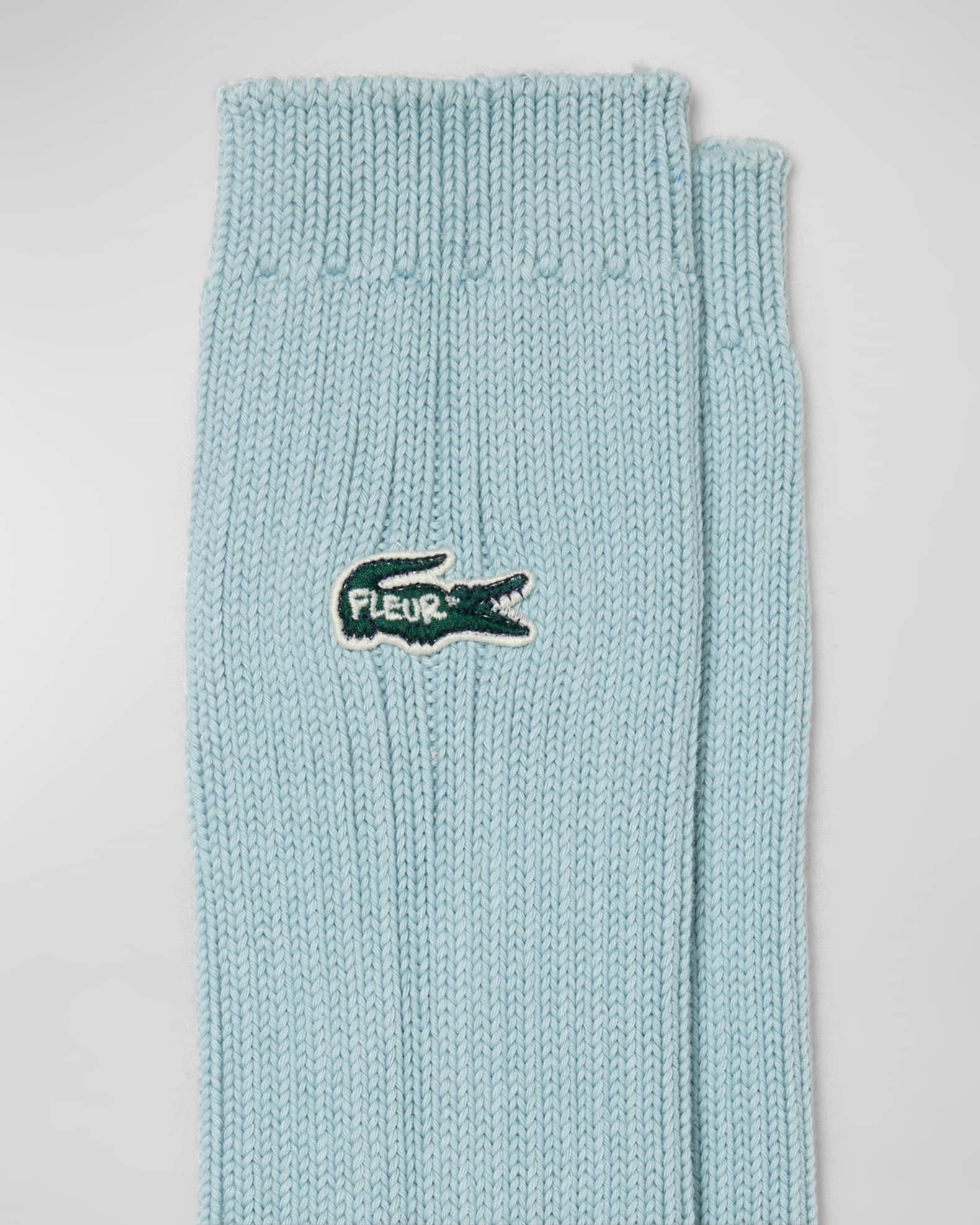 Lacoste x le FLEUR Men s Knit Logo Socks Neiman Marcus