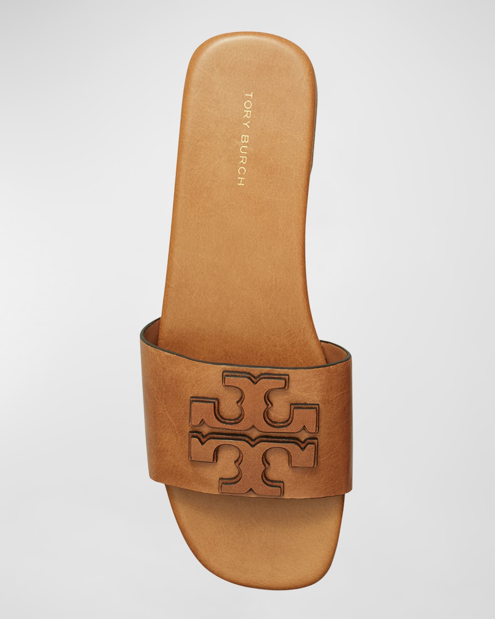 Ines Leather Medallion Flat Sandals