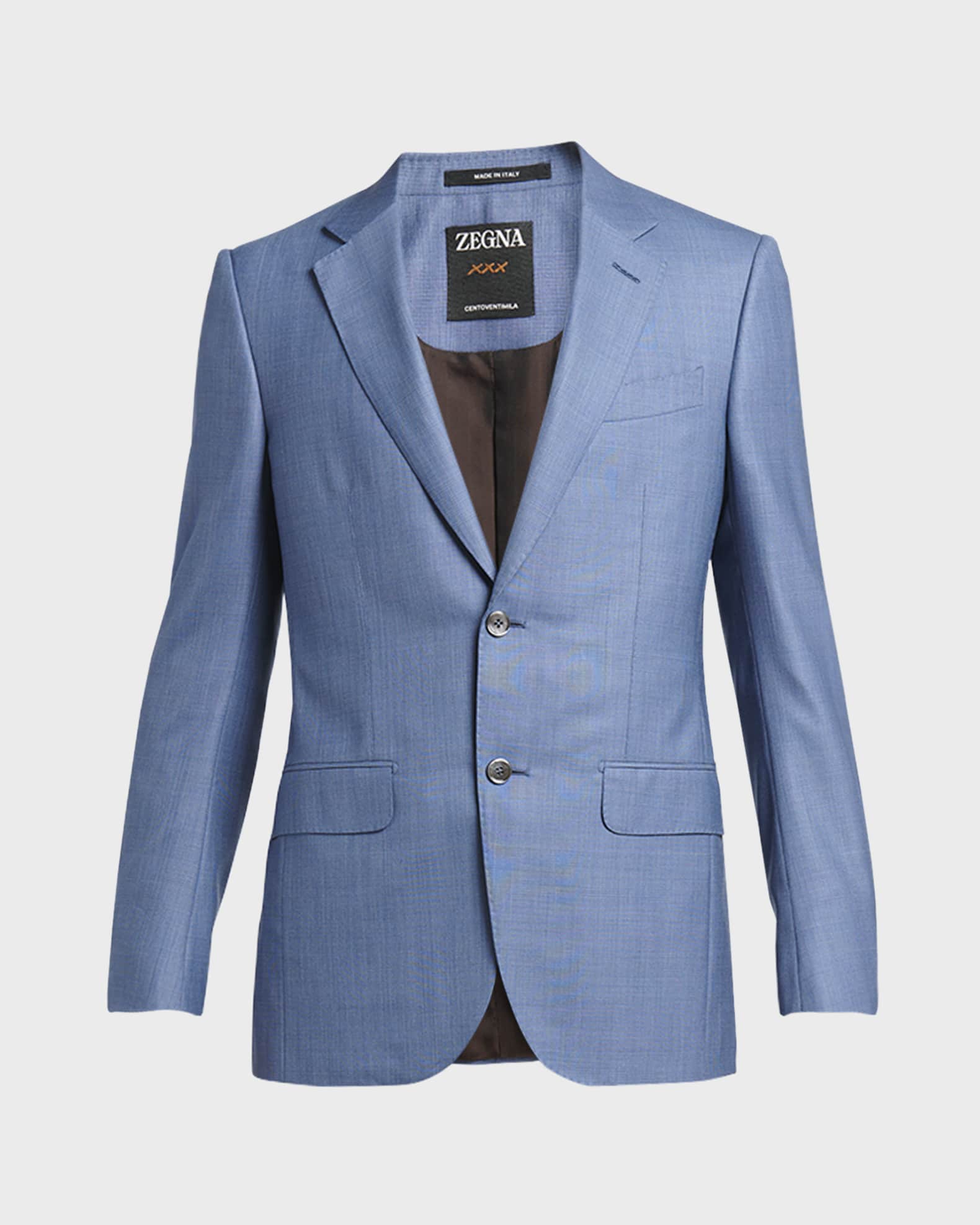 Men's Plaid Couture Wool Suit  0