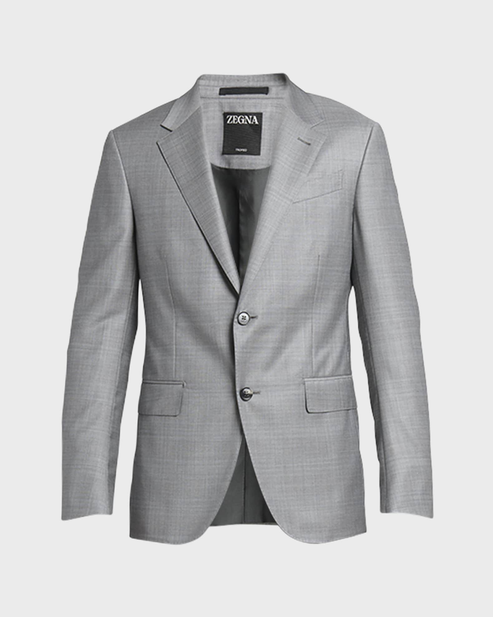 ZEGNA Men's Plaid Wool Suit | Neiman Marcus