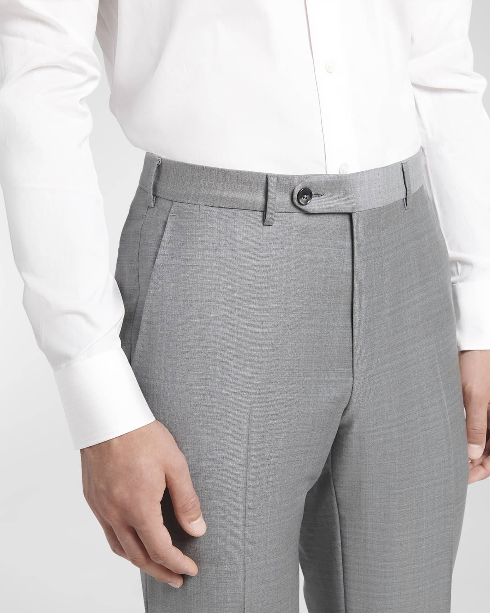 Men's Plaid Wool Suit 1