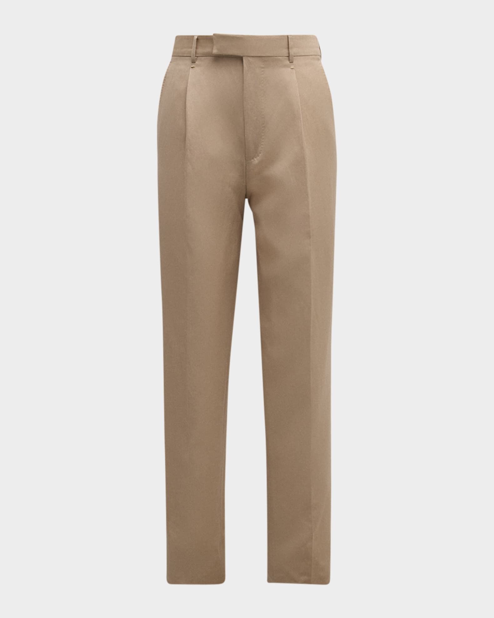 Men's Wool and Linen Single Pleat Pants