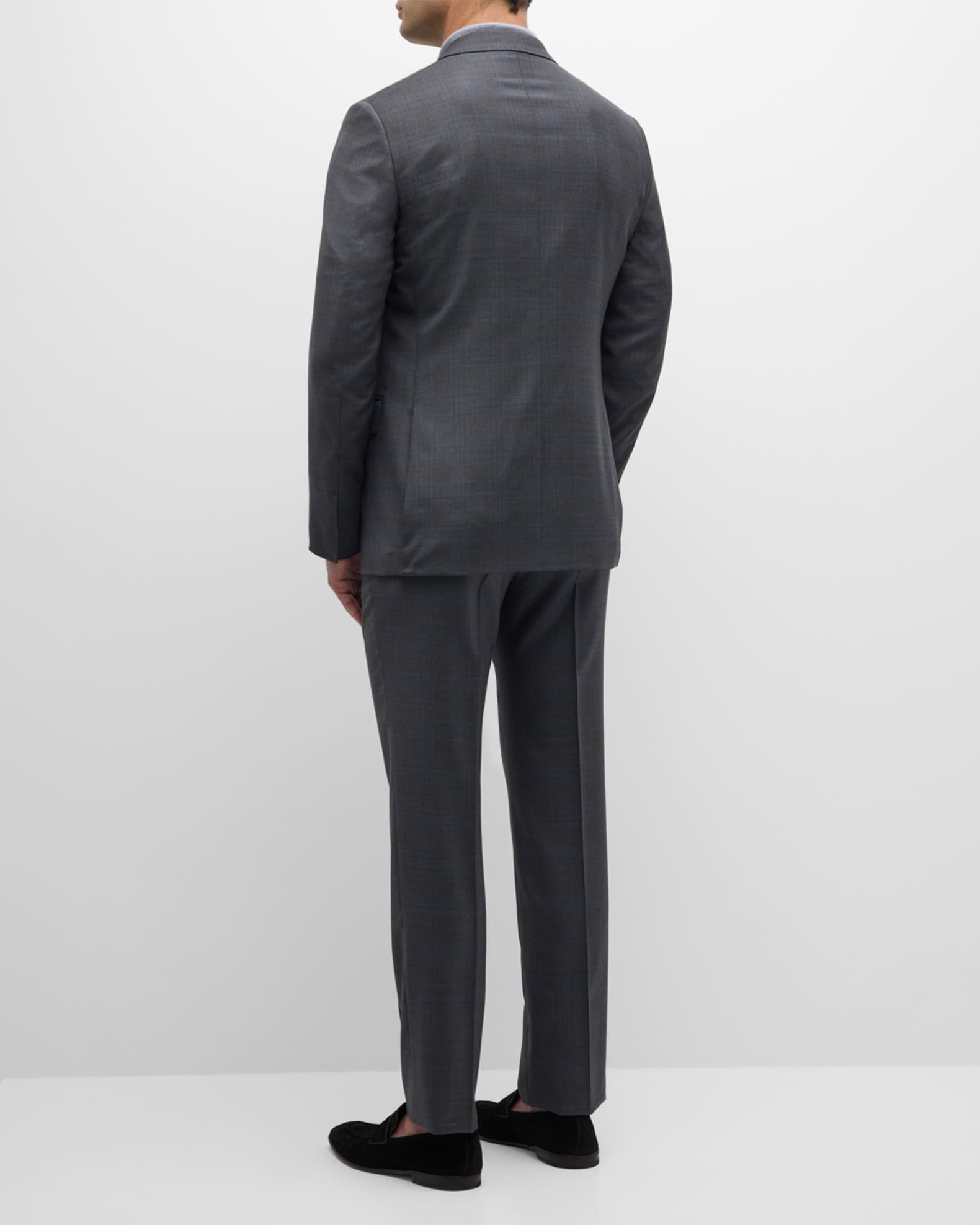ZEGNA Men's Two-Tone Plaid Wool Suit | Neiman Marcus