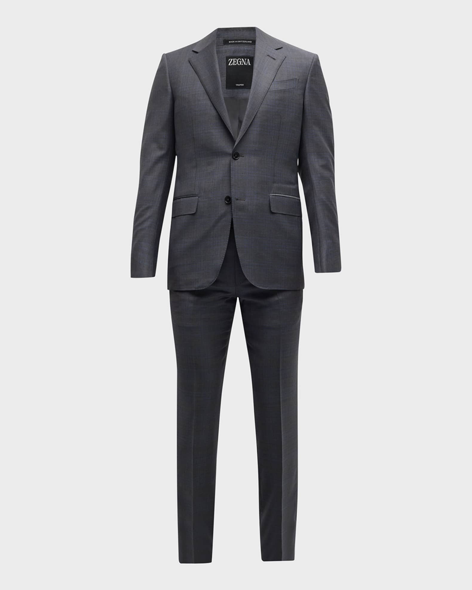 ZEGNA Men's Two-Tone Plaid Wool Suit | Neiman Marcus