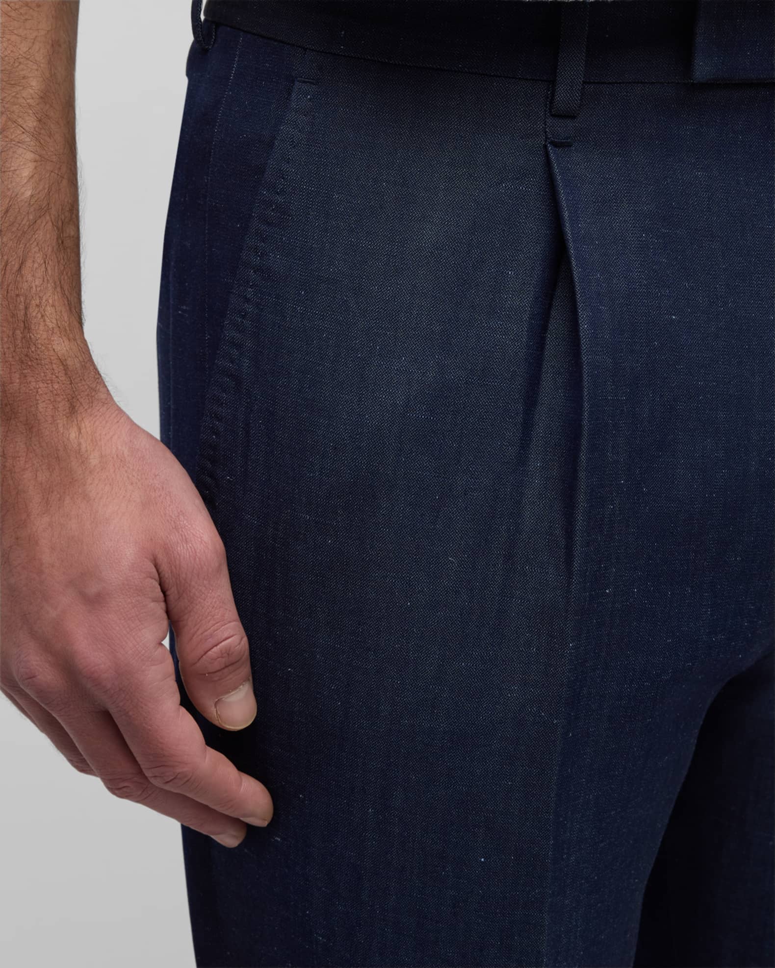 ZEGNA Men's Oasi Linen Trousers | Neiman Marcus