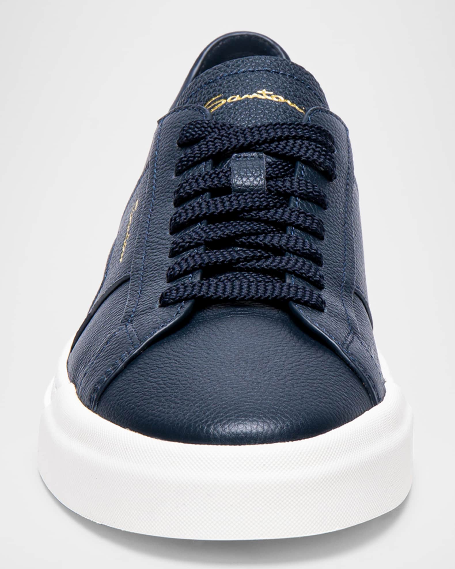 スニーカー SANTONI DBS SANTONI SNEAKERS Santoni Men's DBS Leather Low-Top Sneakers | Neiman Marcus