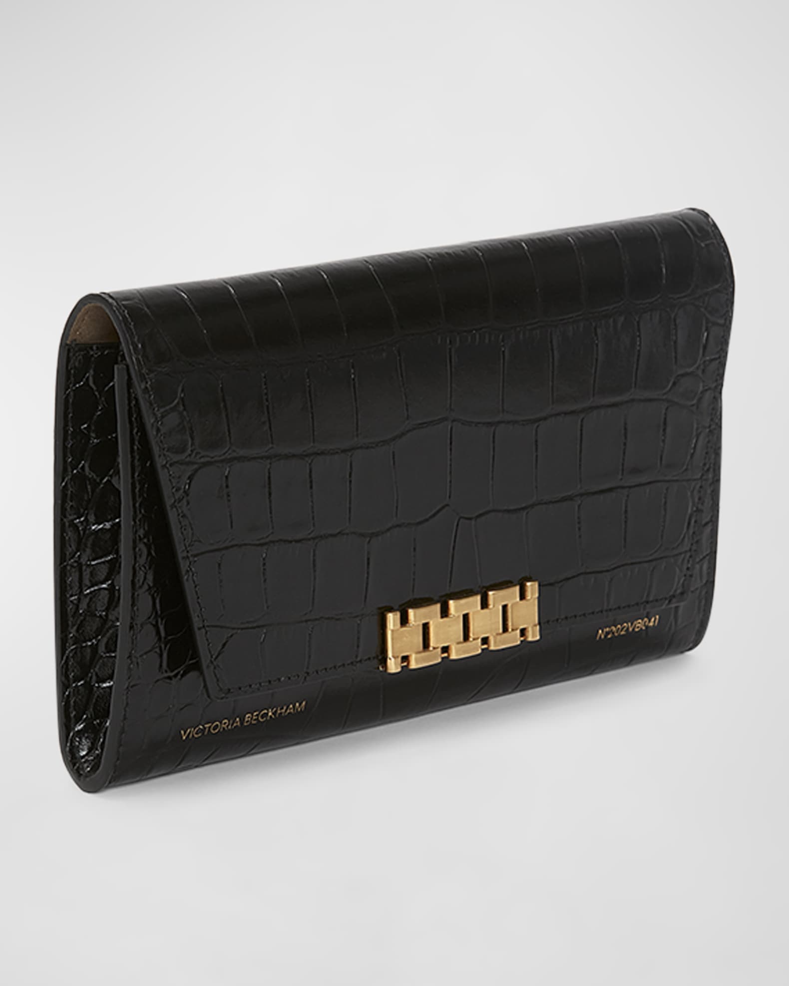 Croc Embossed Wallet on Chain