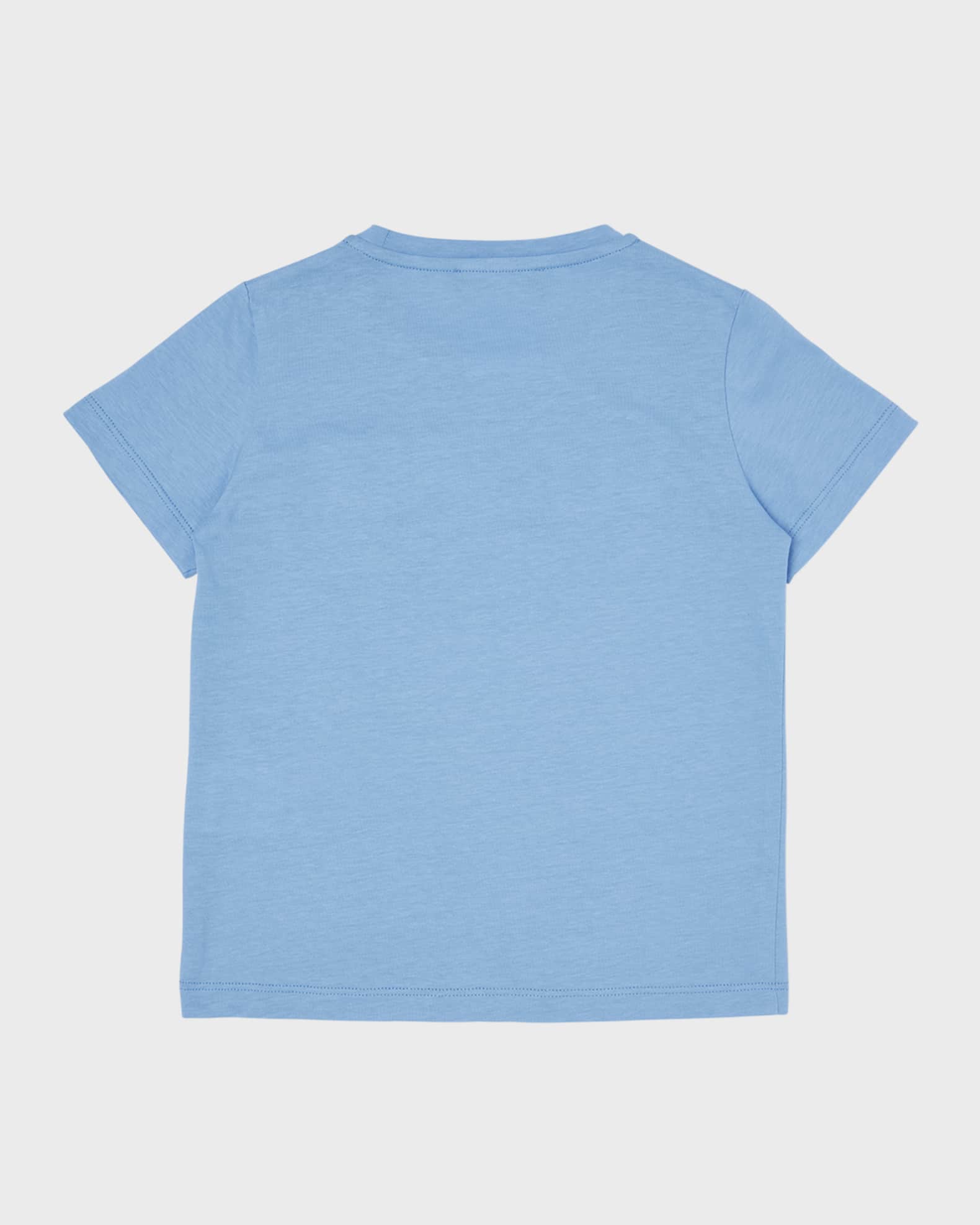 【VERSACE】Logo Cotton Jersey T-shirt Sky Blue Boy's Embossed Logo Cotton Jersey T-Shirt | Neiman Marcus