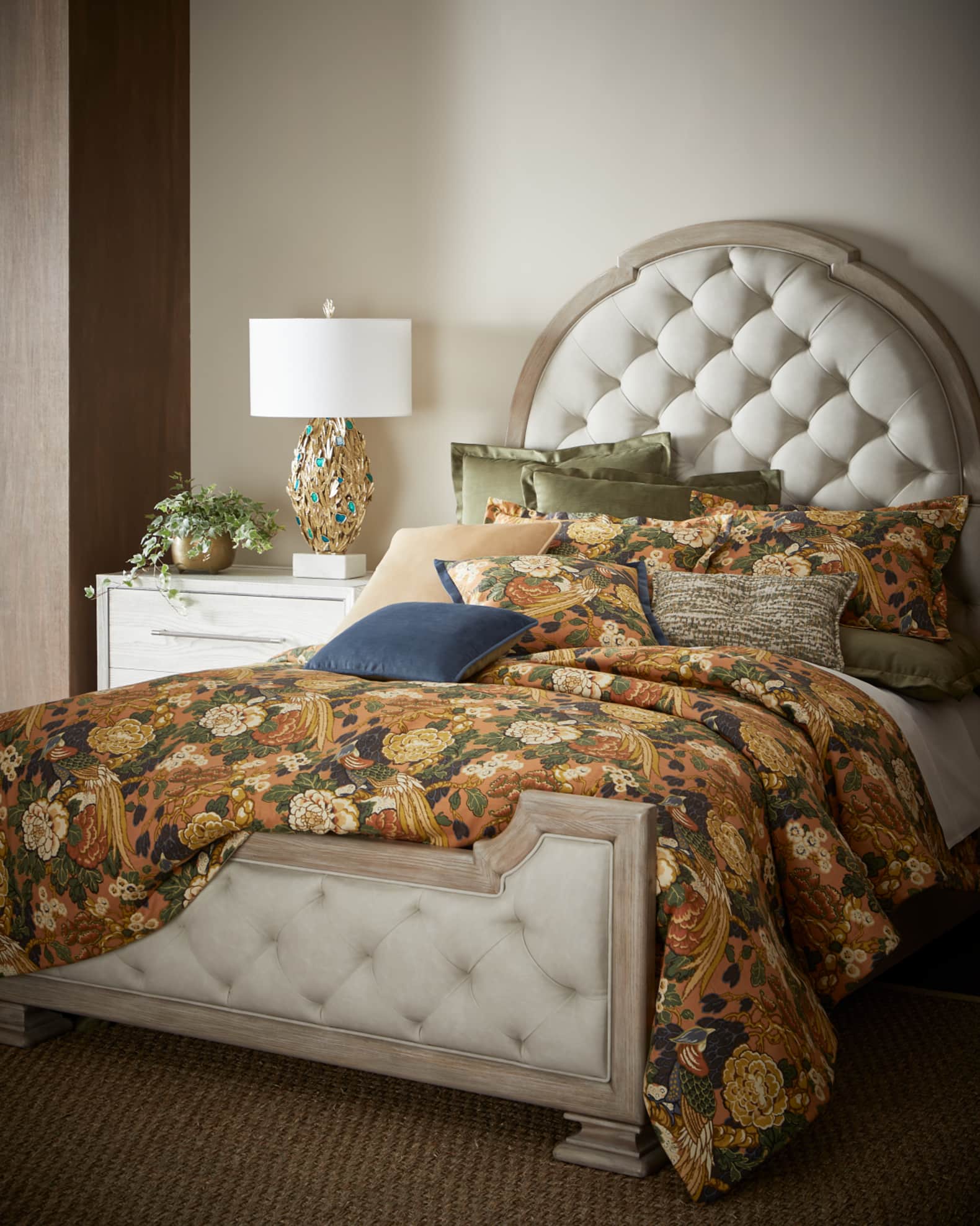 Bryson Velvet Box Pleat Bed Skirt 1
