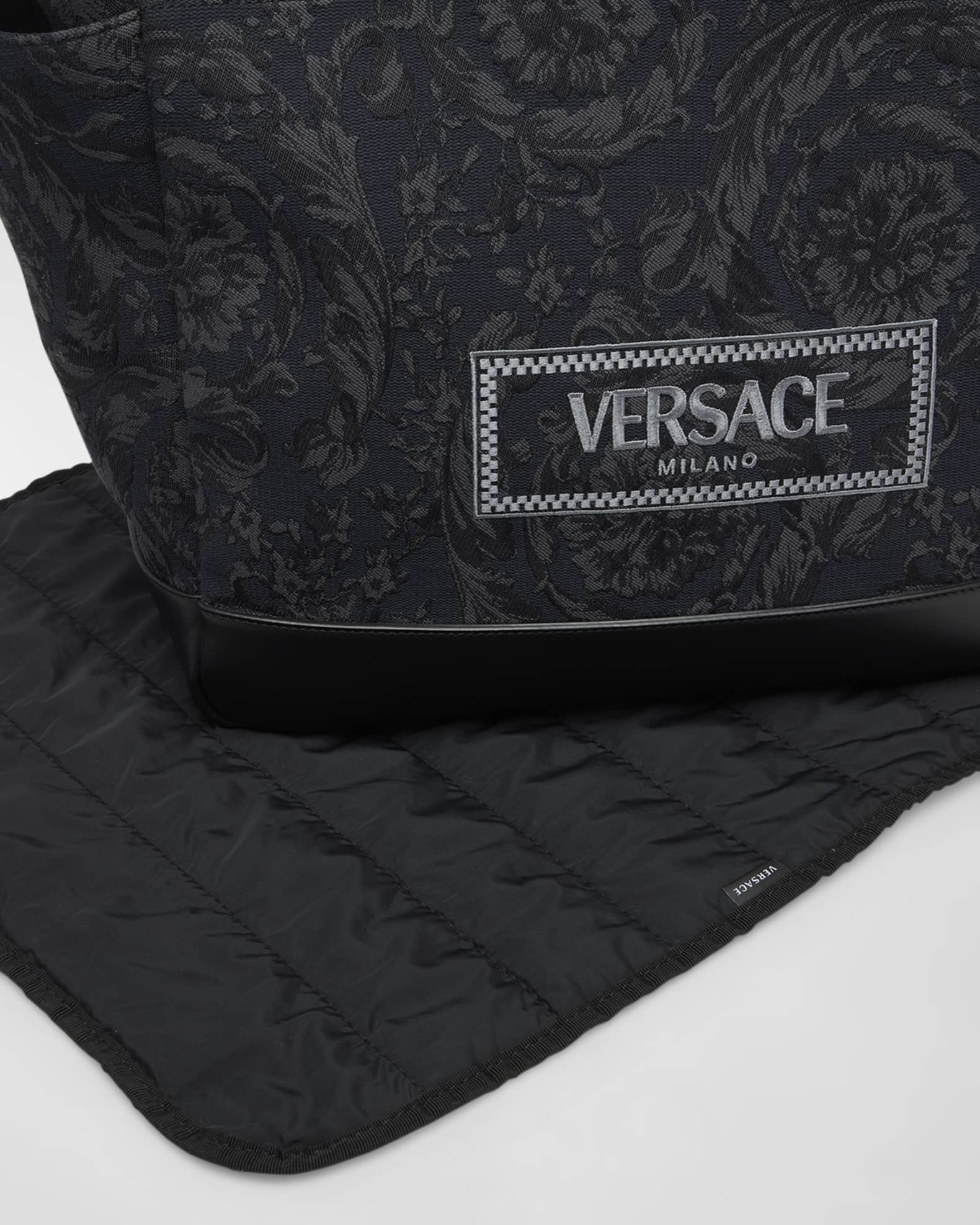 Versace Barocco Jacquard Diaper Tote Bag Neiman Marcus