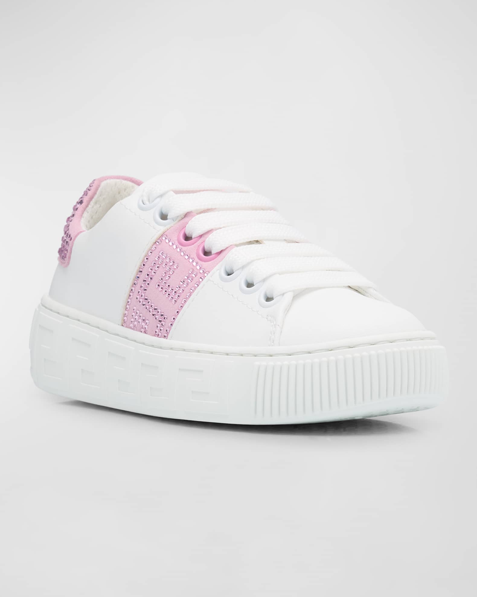 Girl's La Greca Bicolor Low-Top Sneakers 1