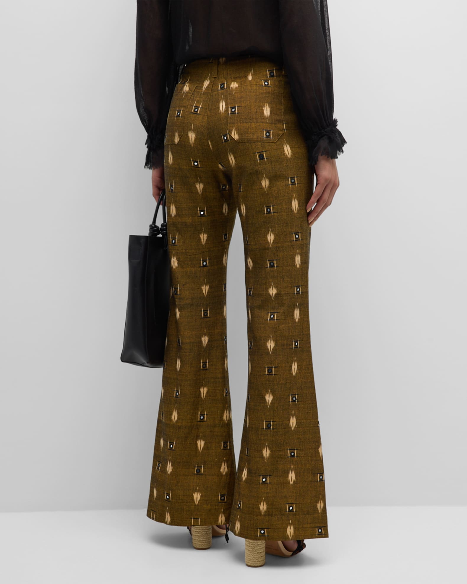 Alix of Bohemia Charlie Ikat Mirror Flare Pants | Neiman Marcus