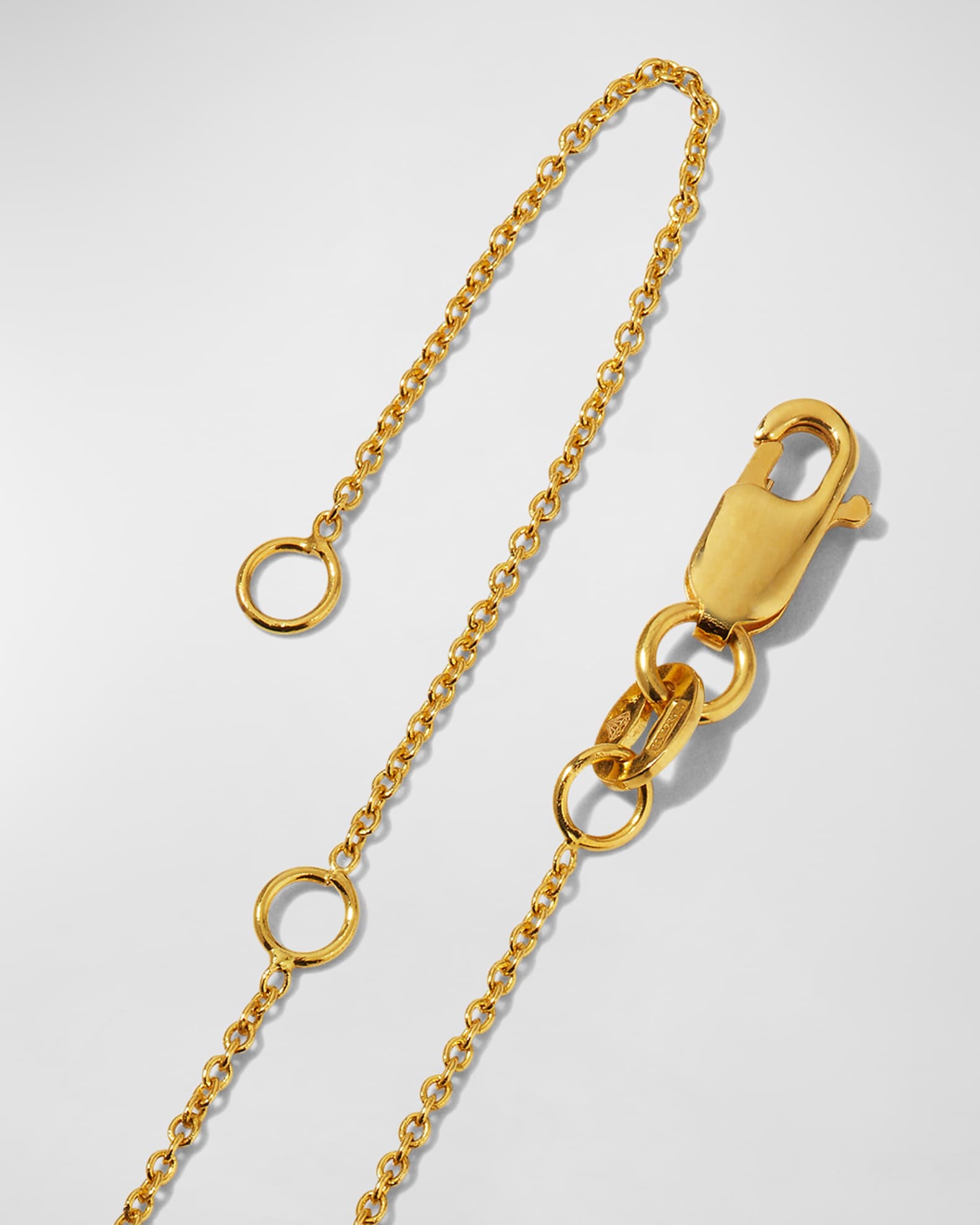 18K Diamond Cross Necklace, 20x15mm