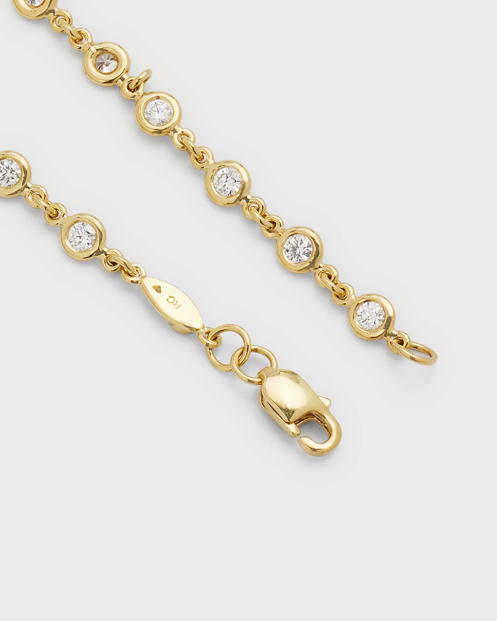 Roberto Coin 18K Yellow Gold Diamond Eyeglass Station Necklace, 16