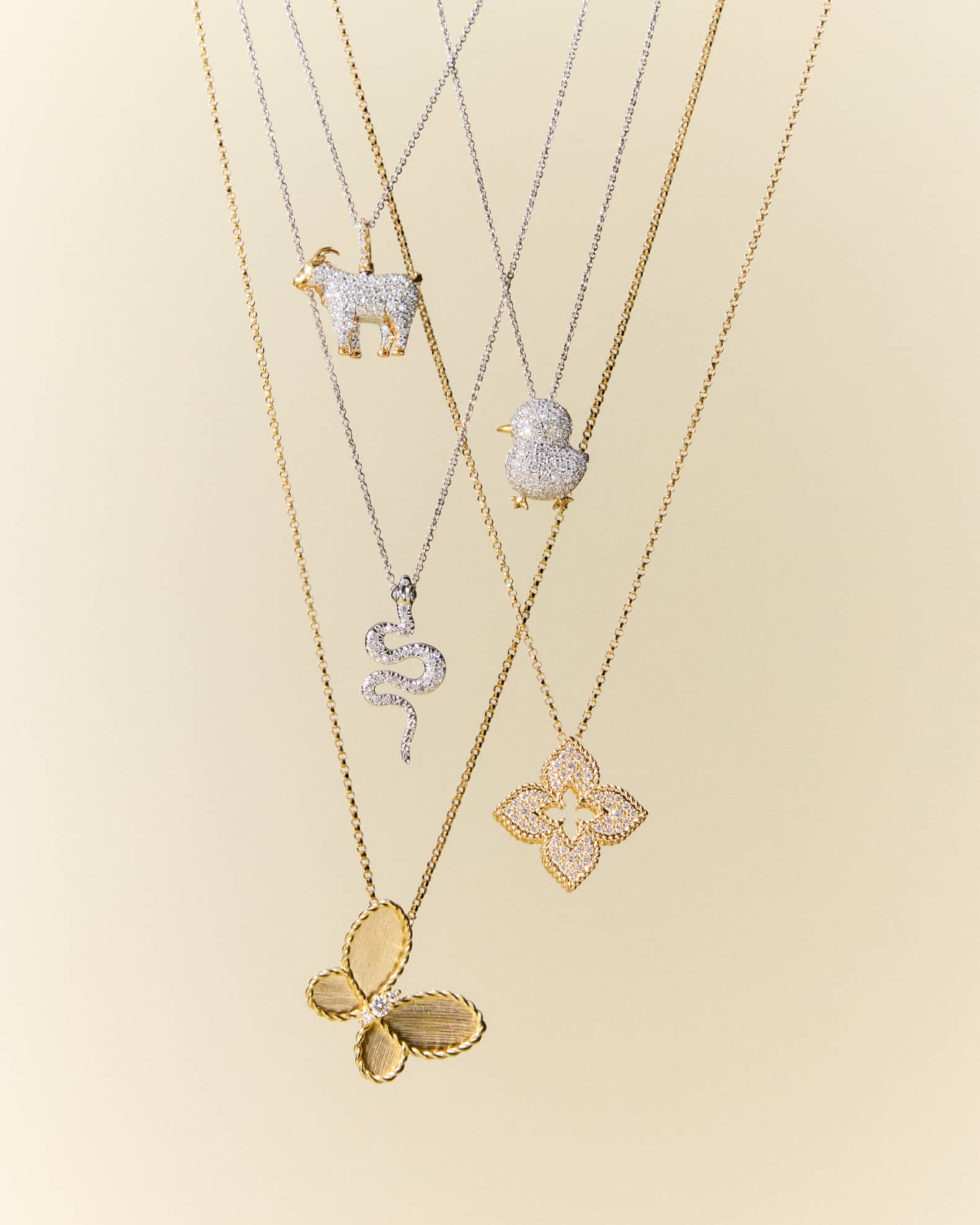 Roberto Coin 18K Petite Venetian Princess Allover Diamond Flower