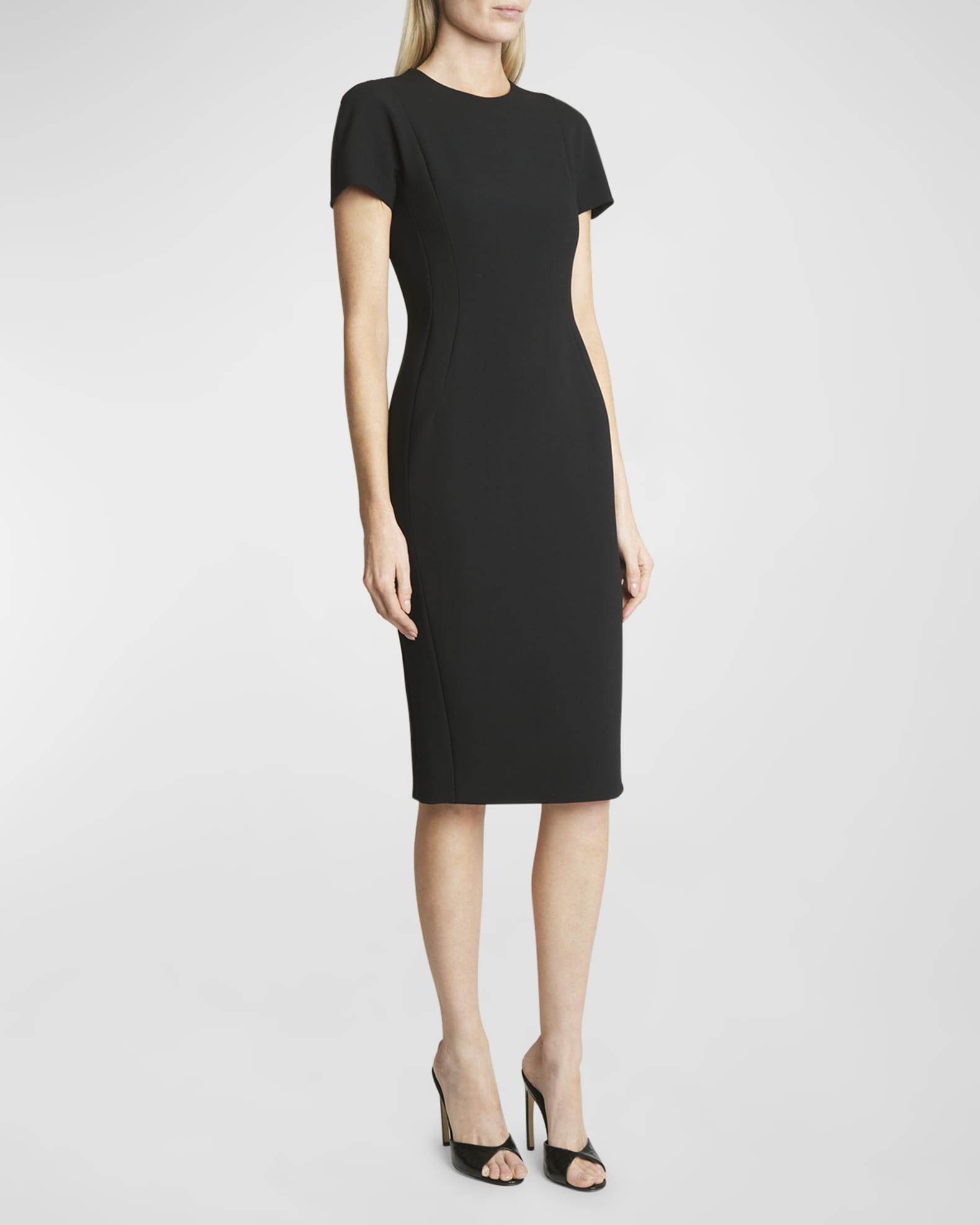 Victoria Beckham Fitted T-Shirt Sheath Dress | Neiman Marcus