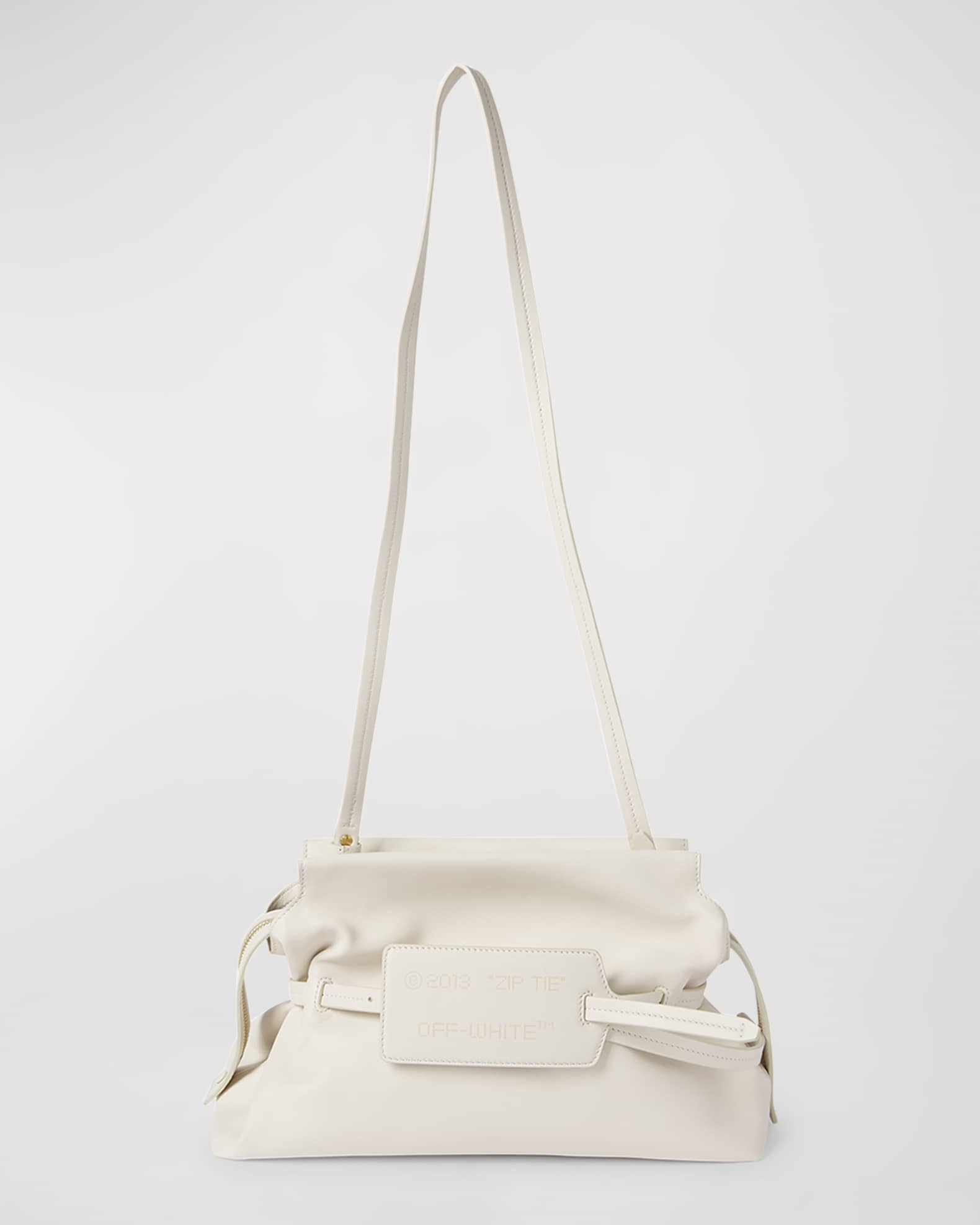 Off white leather pouch outlet