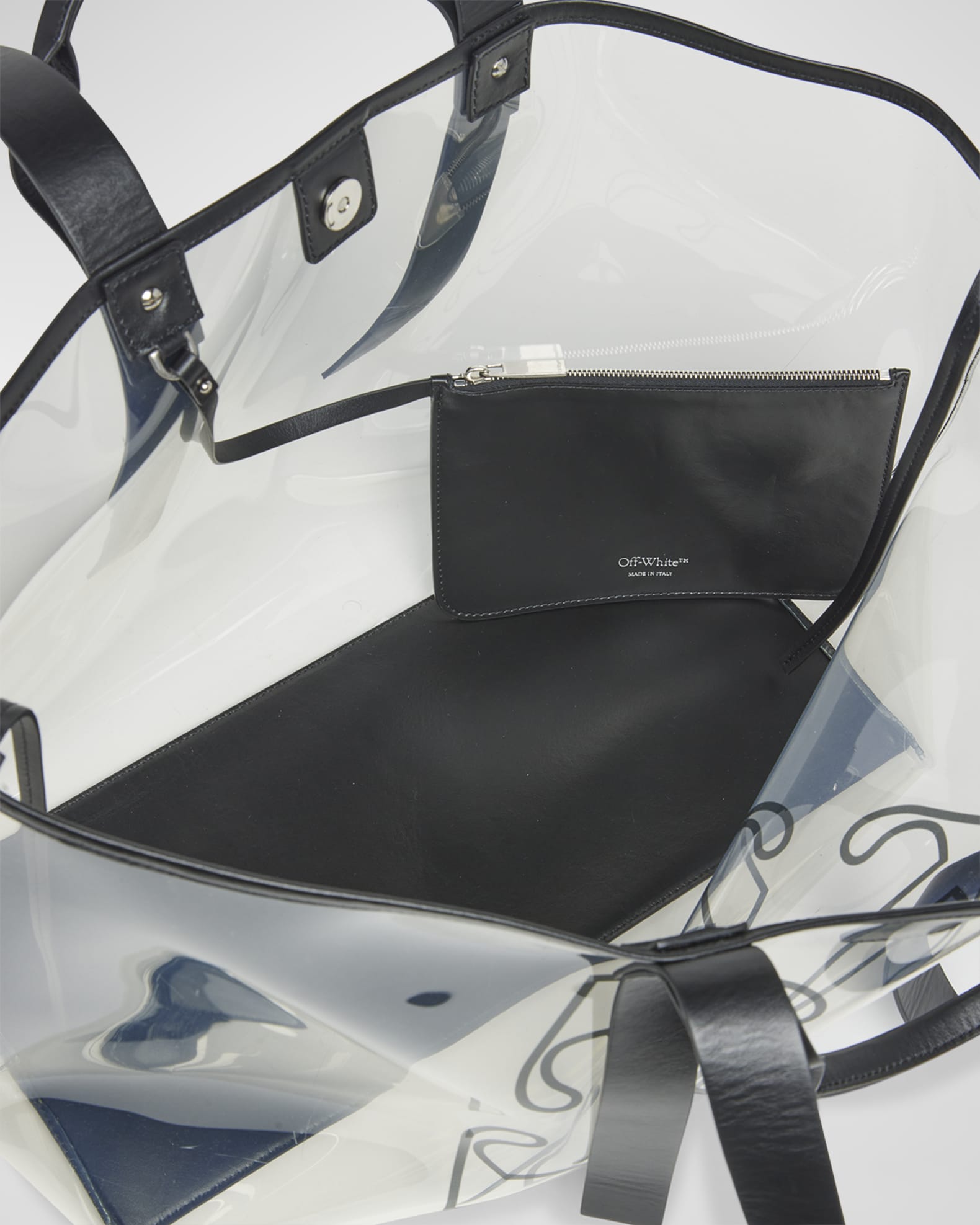 Off White Day Off Medium Arrow Clear Tote Bag Neiman Marcus