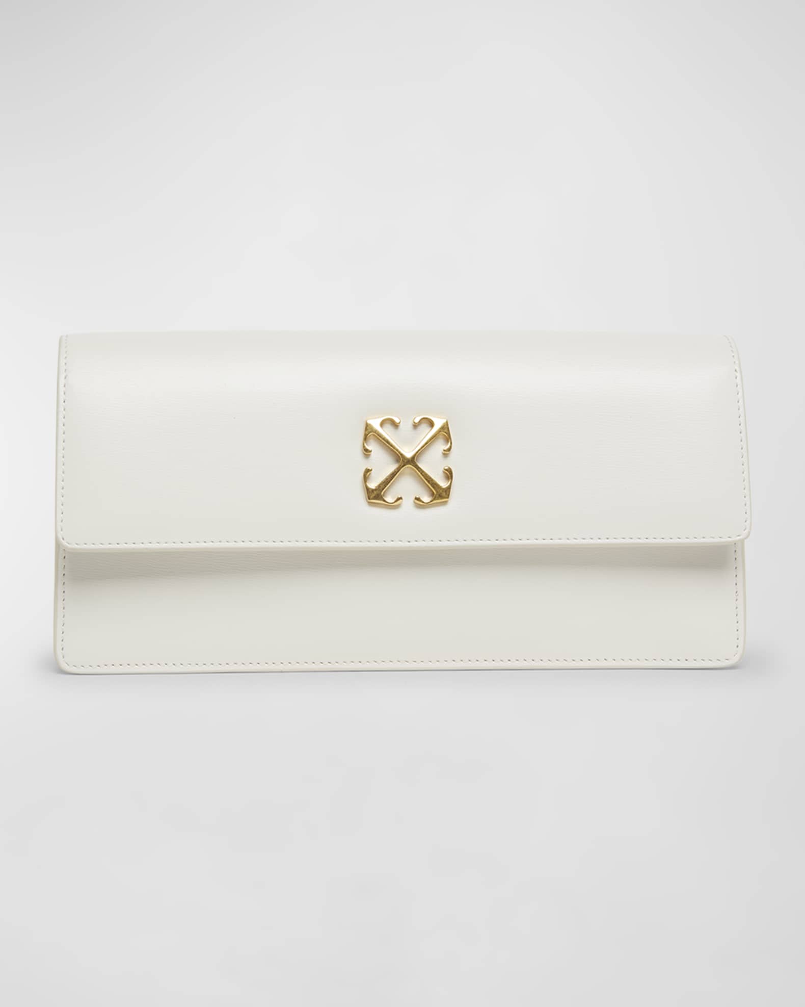 Off-White Clam Leather Shoulder Bag