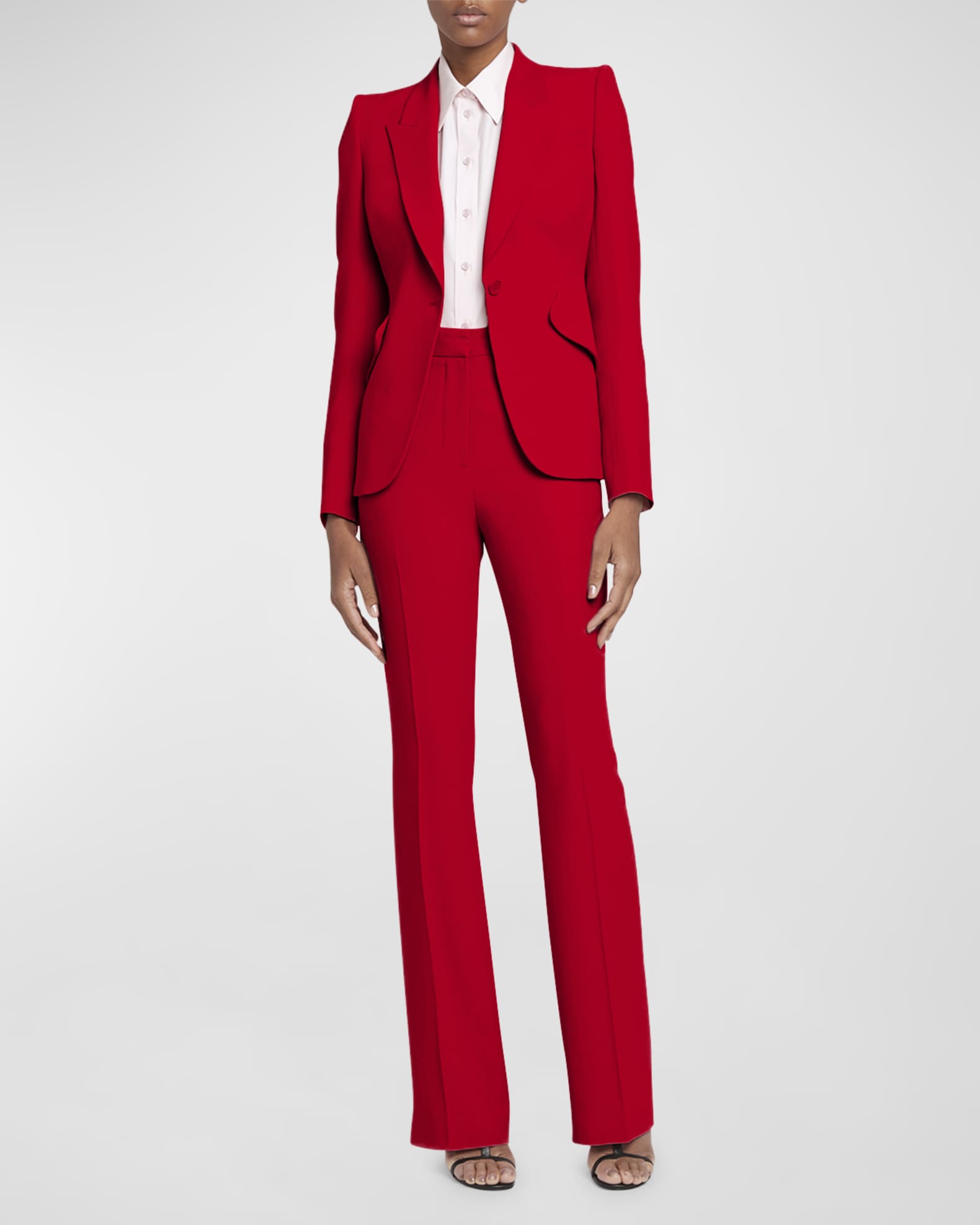 Slim-Fit Bootcut Trousers 1