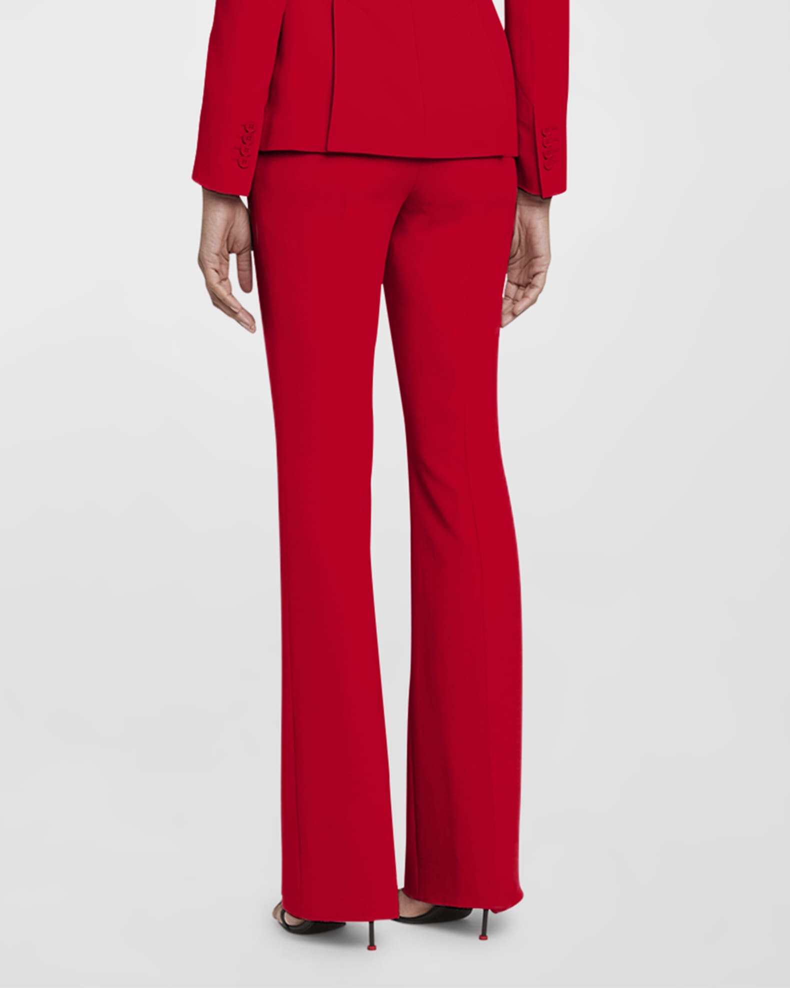 【送料&関税込】Alexander McQueen Slim Pant Alexander McQueen - Slim-Fit Zip-Detailed Leather Trousers
