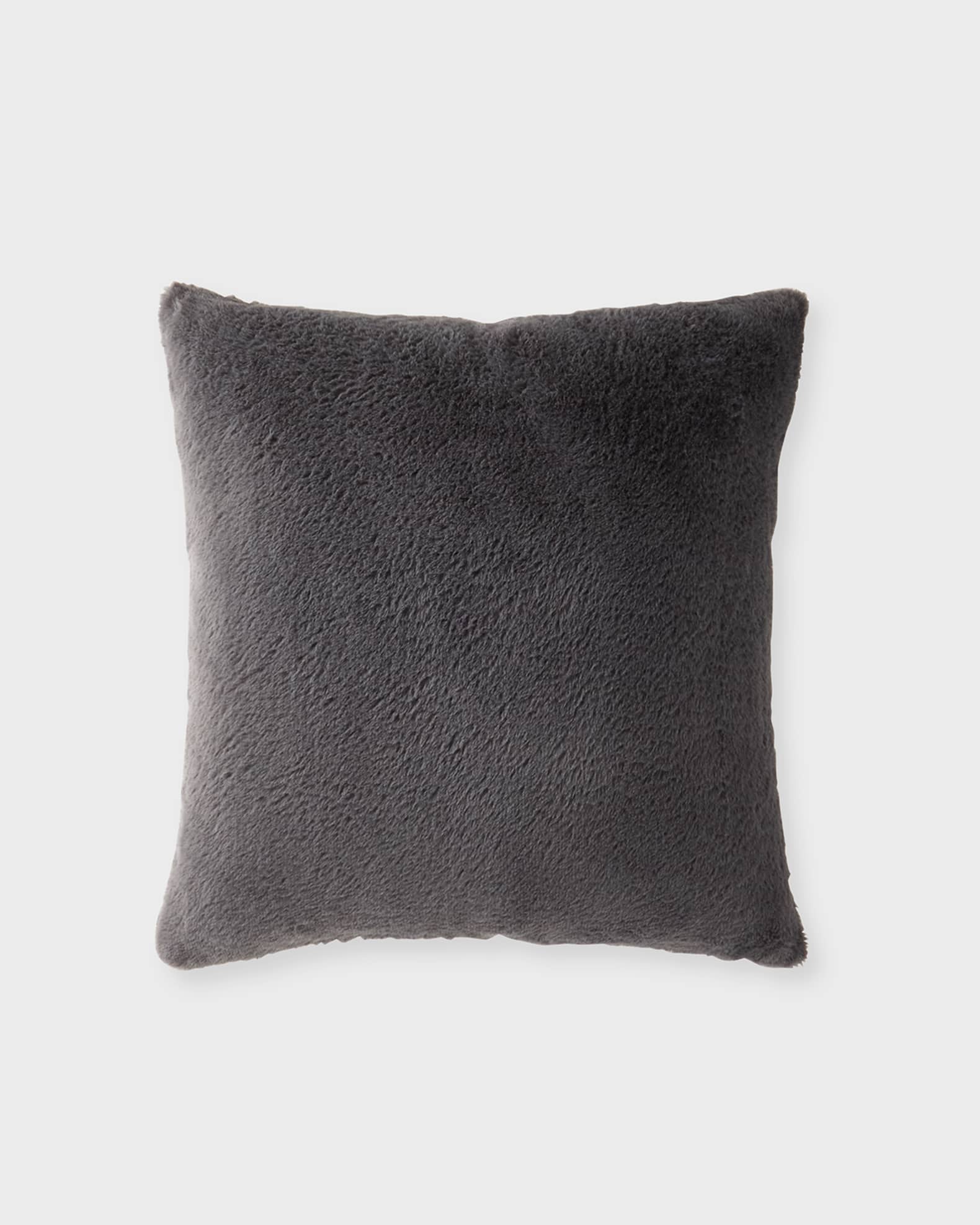 Safari Faux Fur Pillow, 20" Square 0