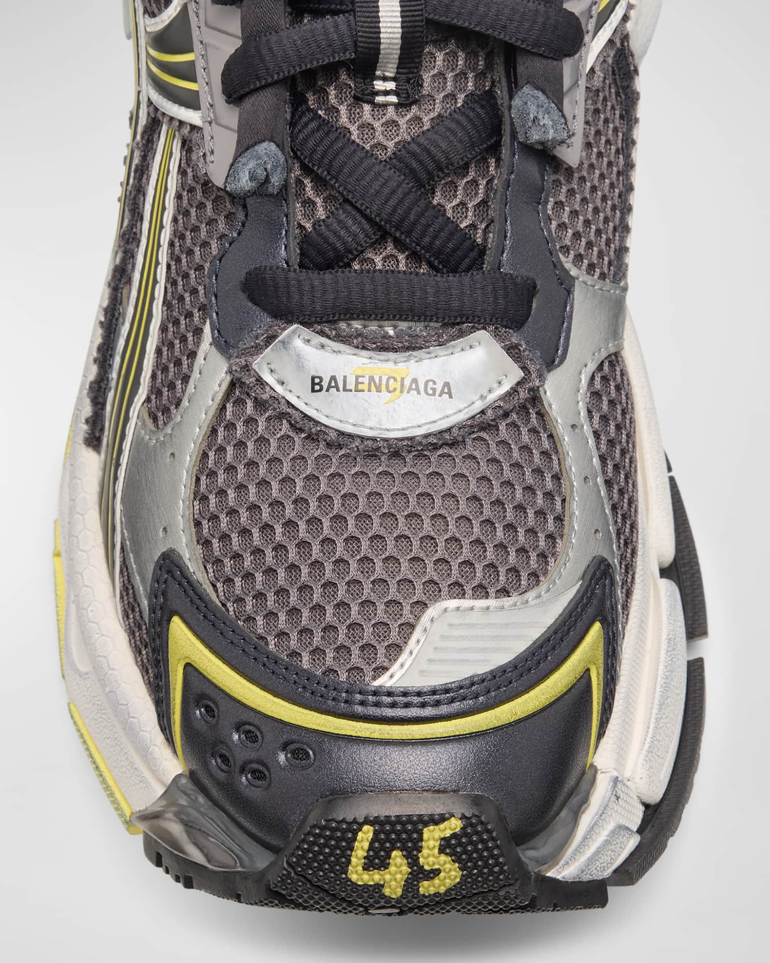 BALENCIAGA Men's Mesh Runner Sneakers 快適 スニーカー ロゴ Balenciaga Men's Mesh Runner Sneakers - Bergdorf Goodman