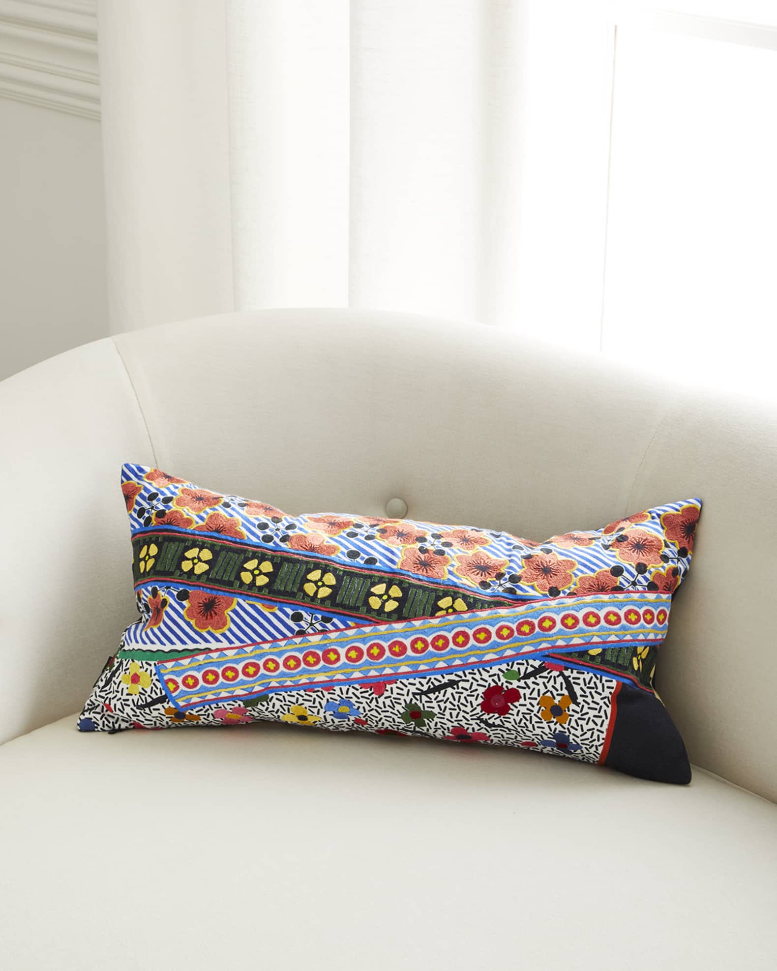 Graphic-Print Decorative Pillow Collection | Neiman Marcus