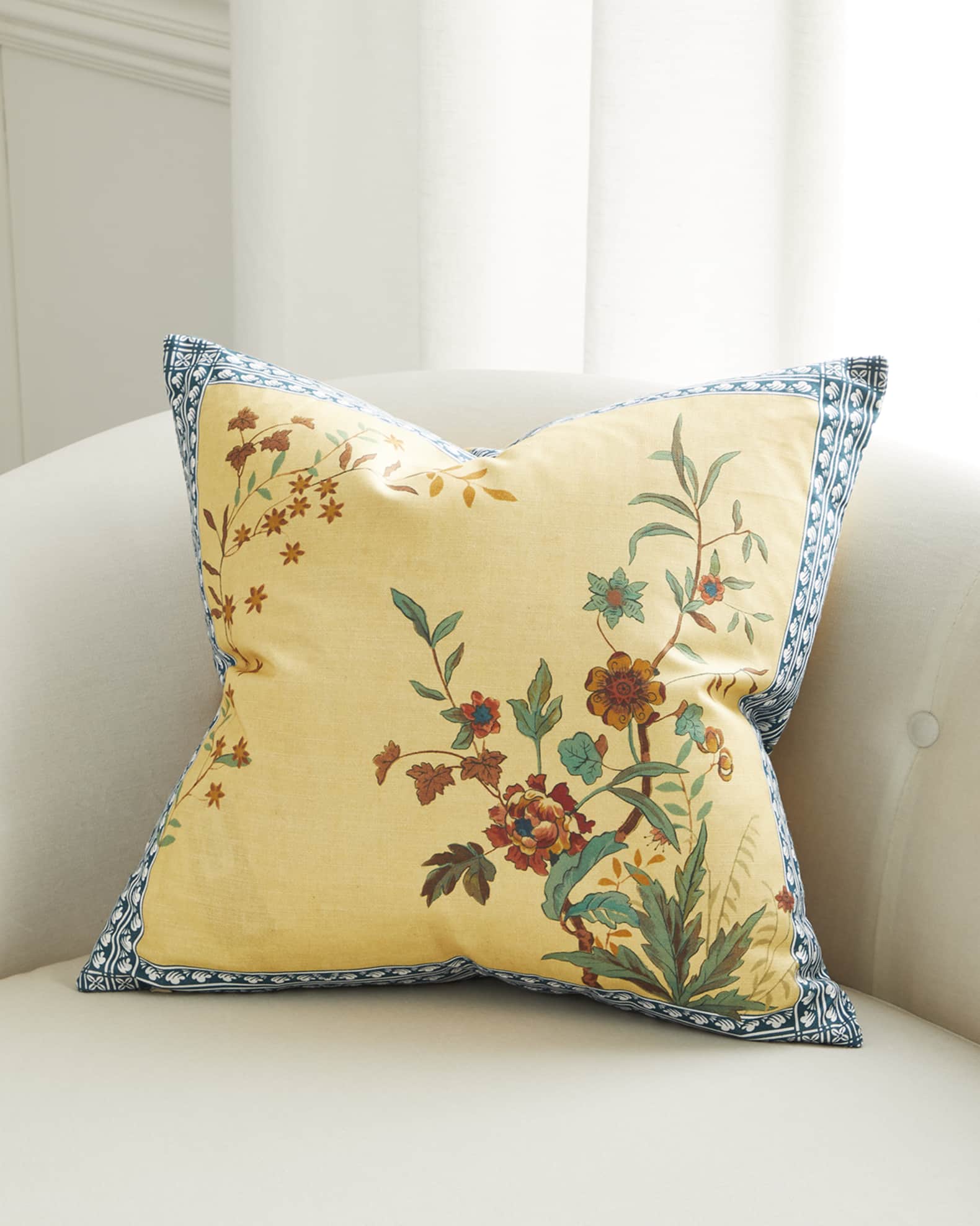 Peacock Toile Cushion  1