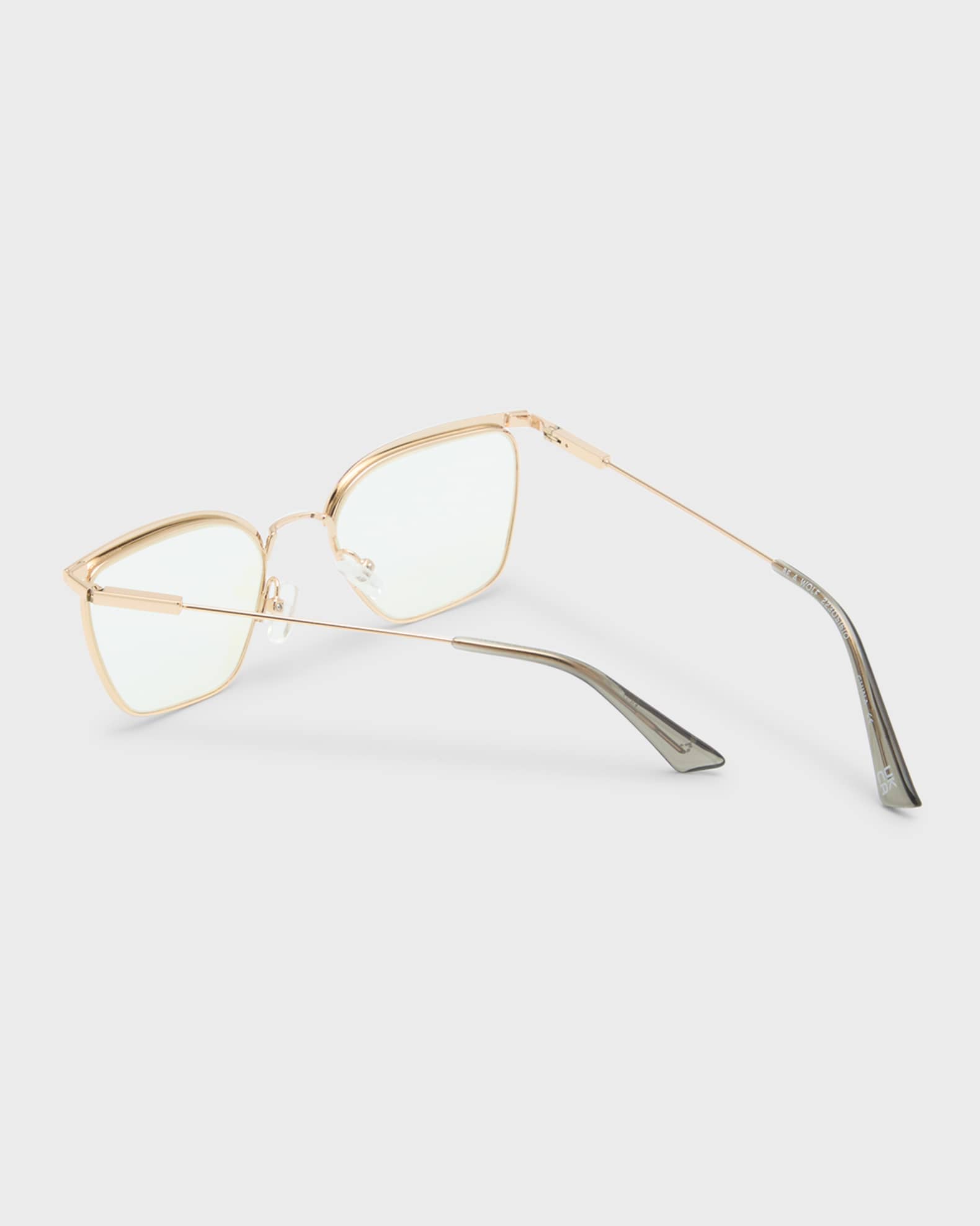 Be a Wolf Metal Cat-Eye Glasses  1