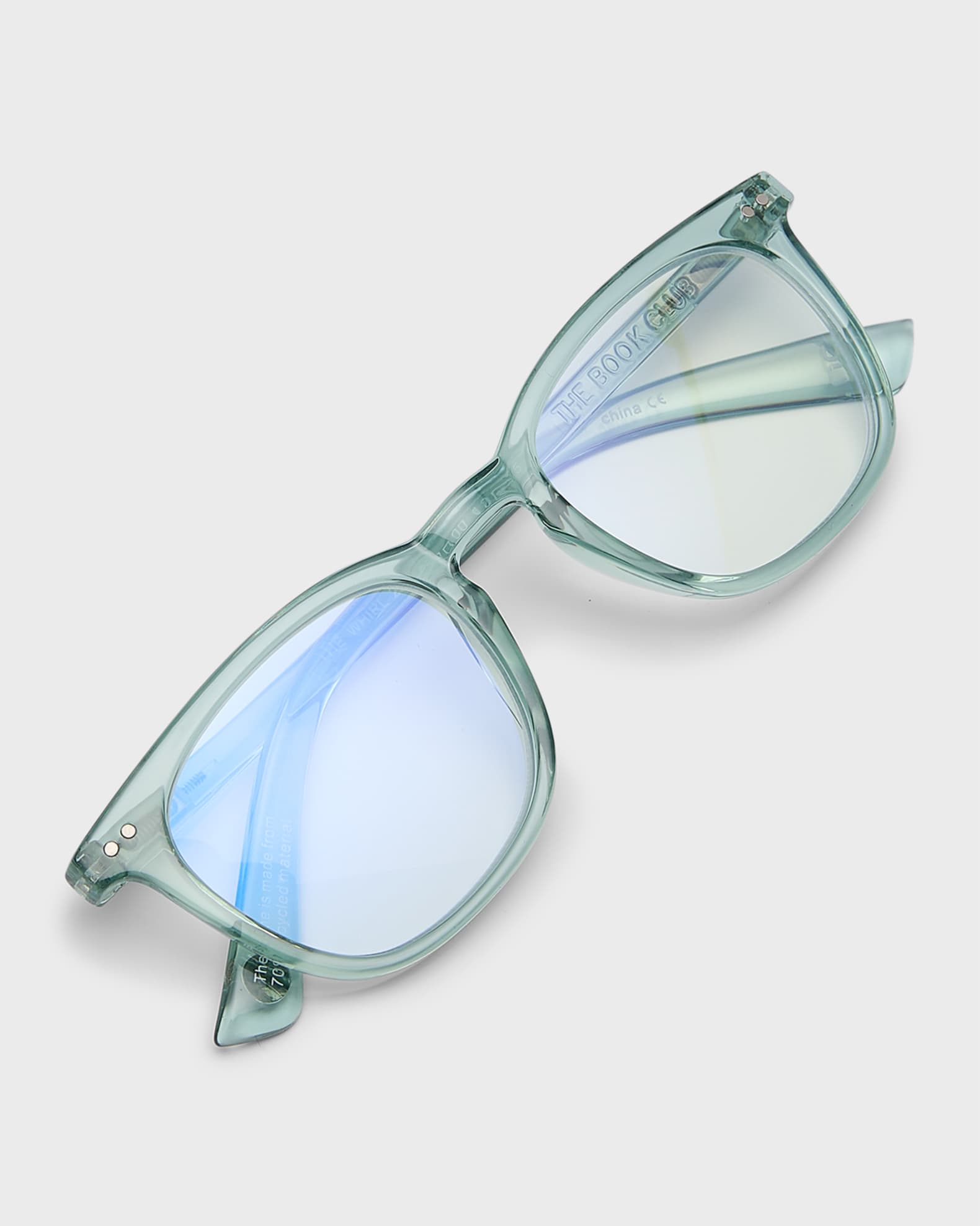The Book Club The Whirl Acetate Square Reading Glasses Neiman Marcus