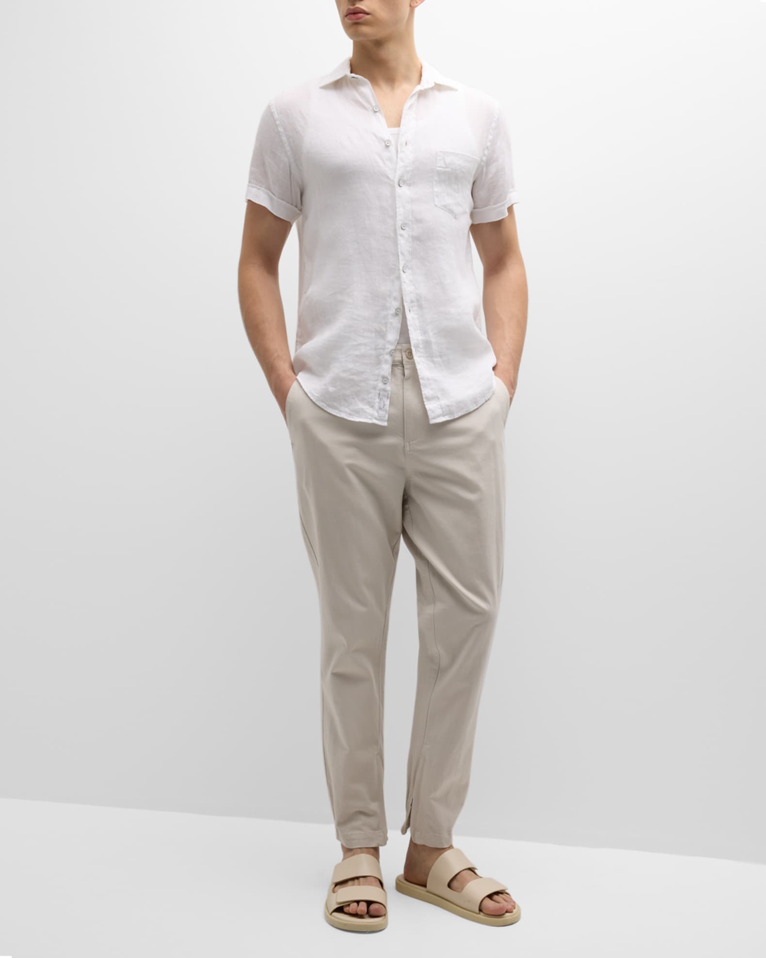 Men's Stretch Linen Travel Pants 1