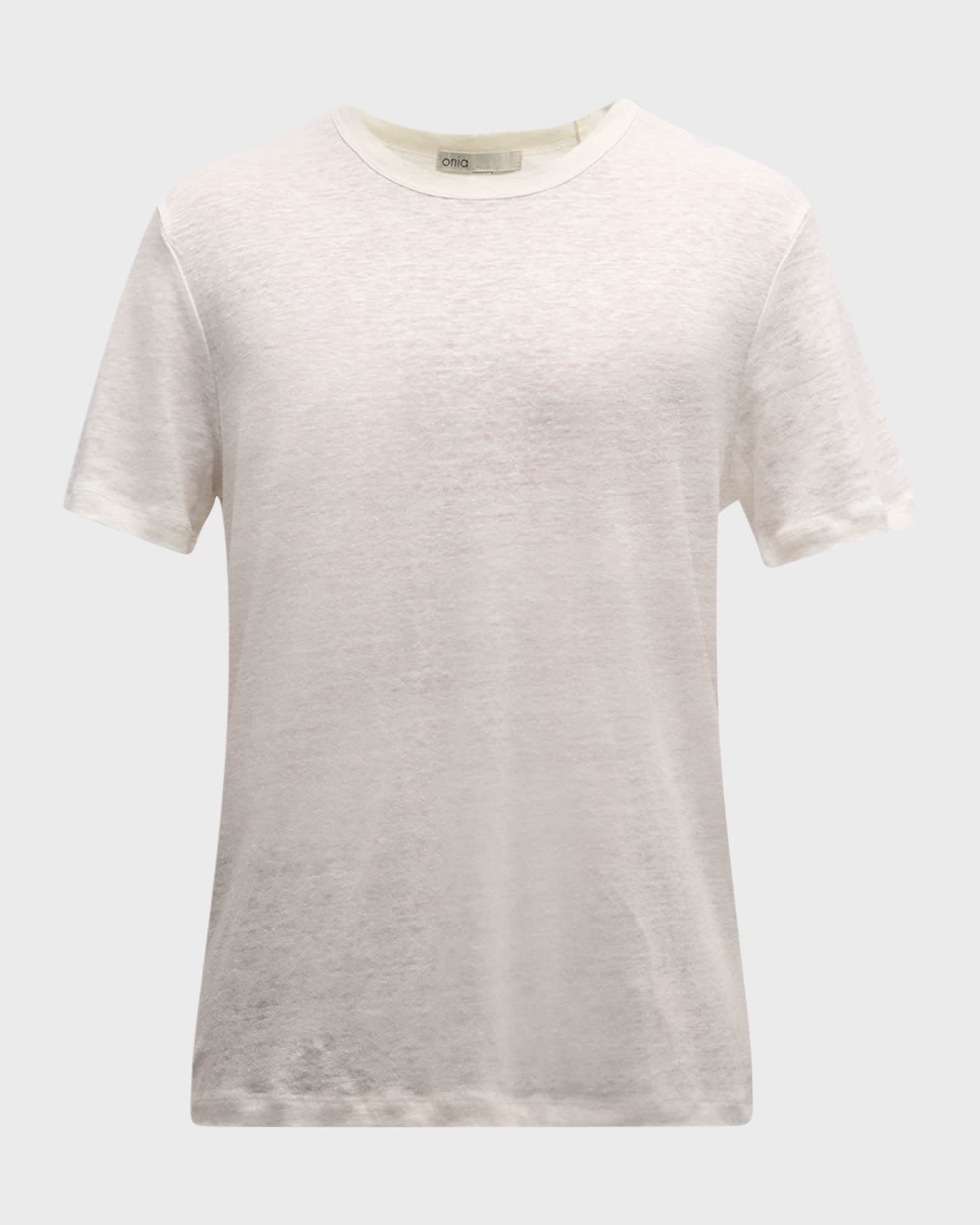 Men's Chad Linen Jersey T-Shirt 0
