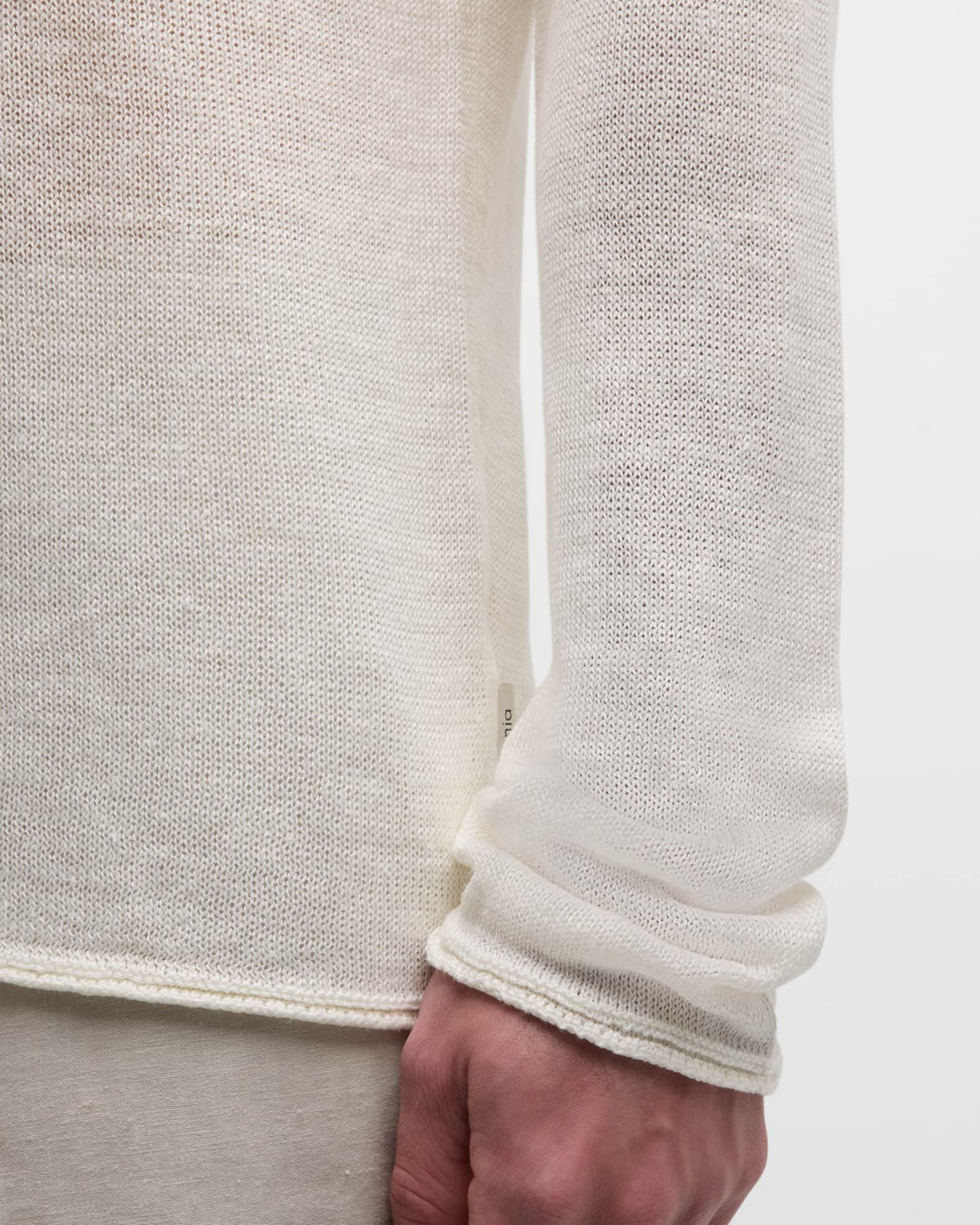 トップス WOOL LINEN CREWNECK KNIT ONIA-CORE-MENS-ECOMM-