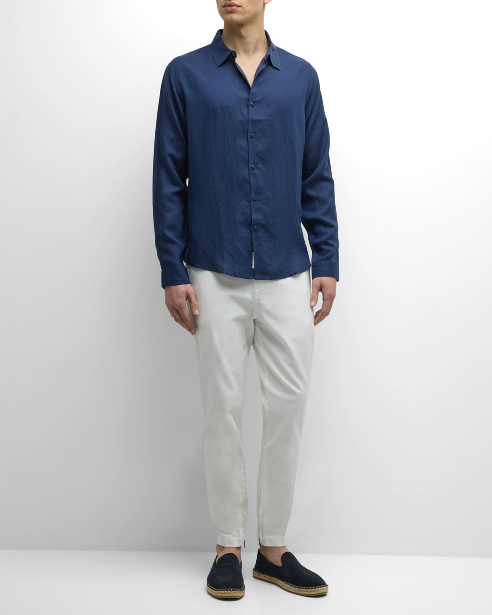 Men's Air Linen Casual Button-Down Shirt 1