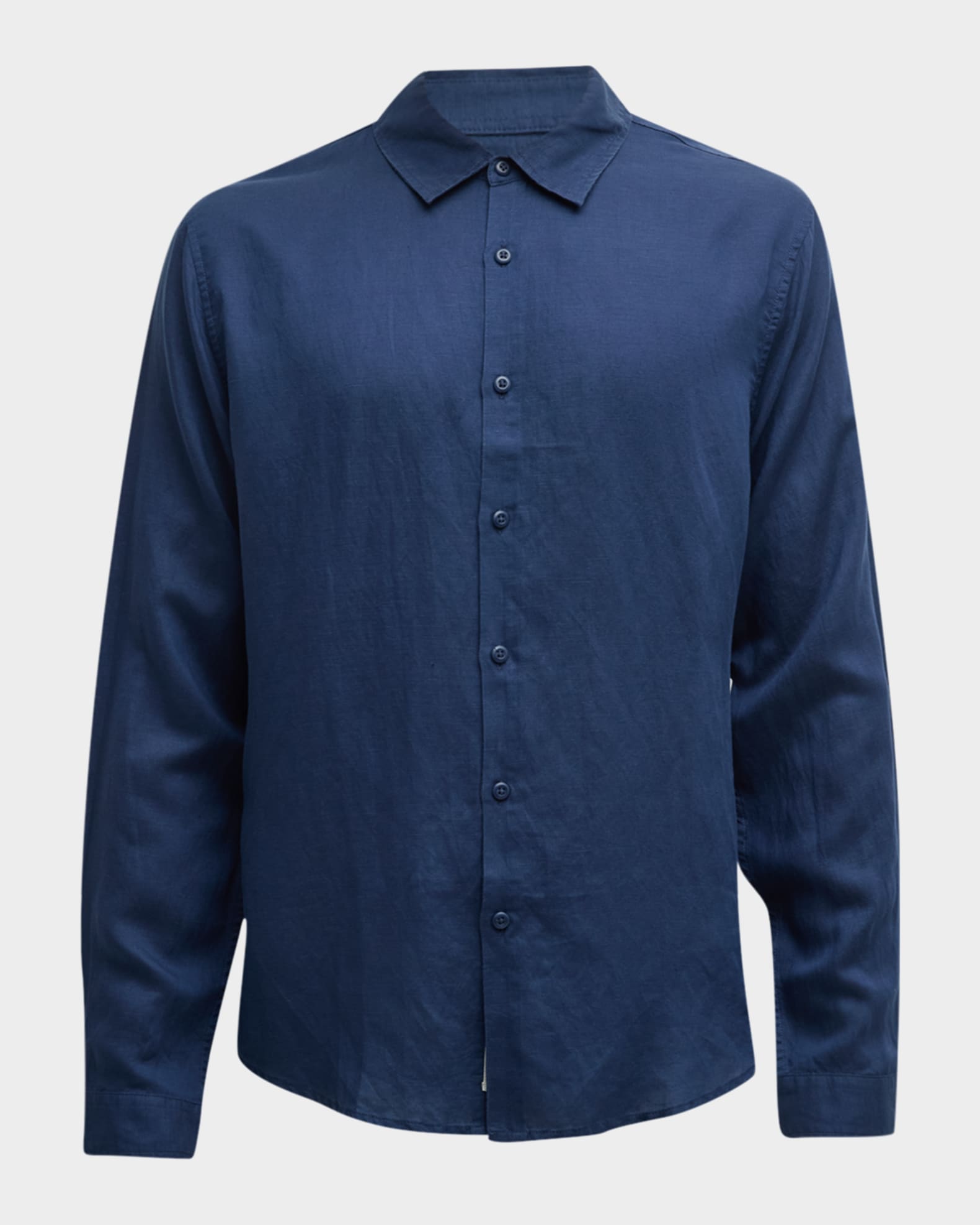 Men's Air Linen Casual Button-Down Shirt 0