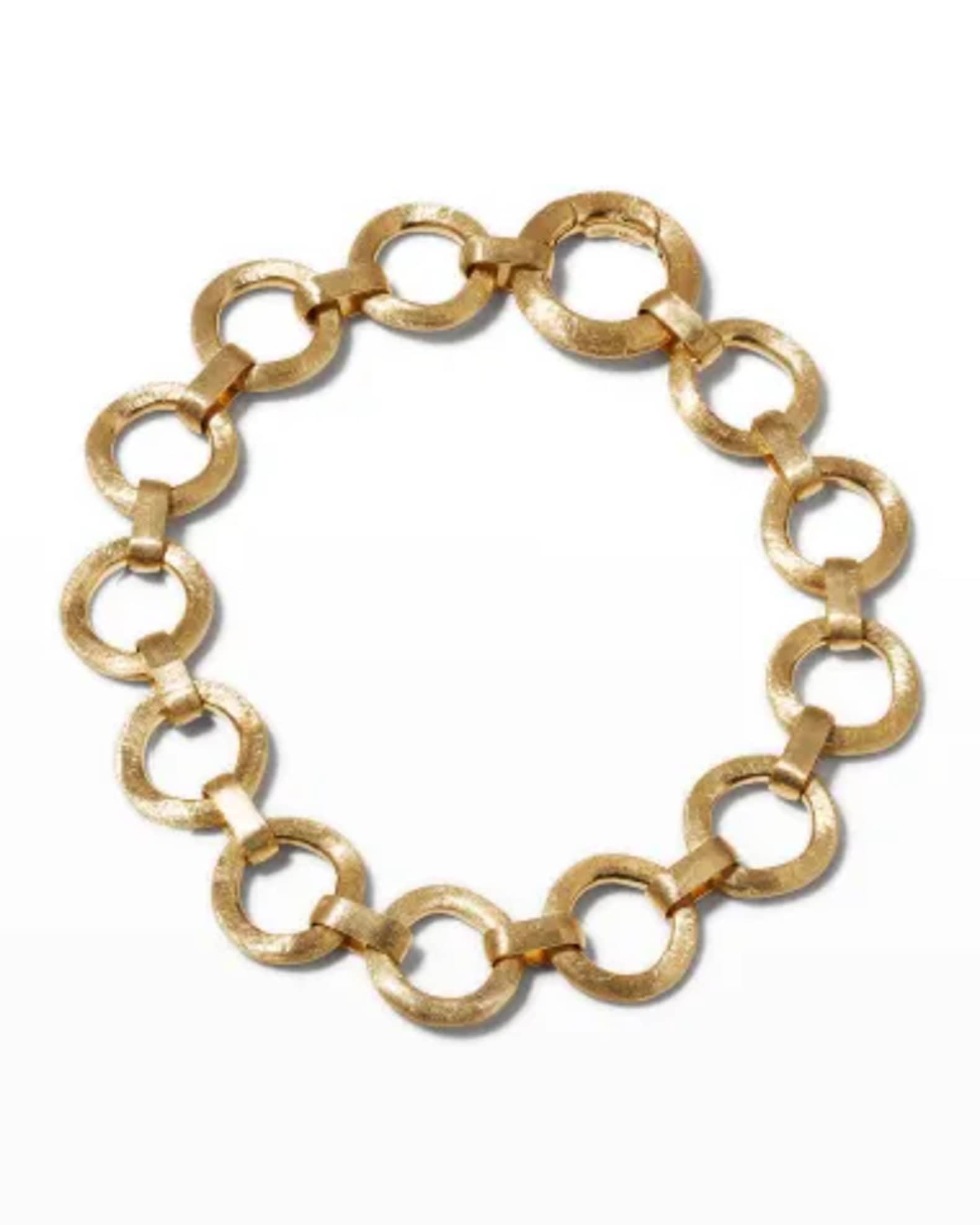 18k Jaipur Yellow Gold Flat Link Bracelet 0