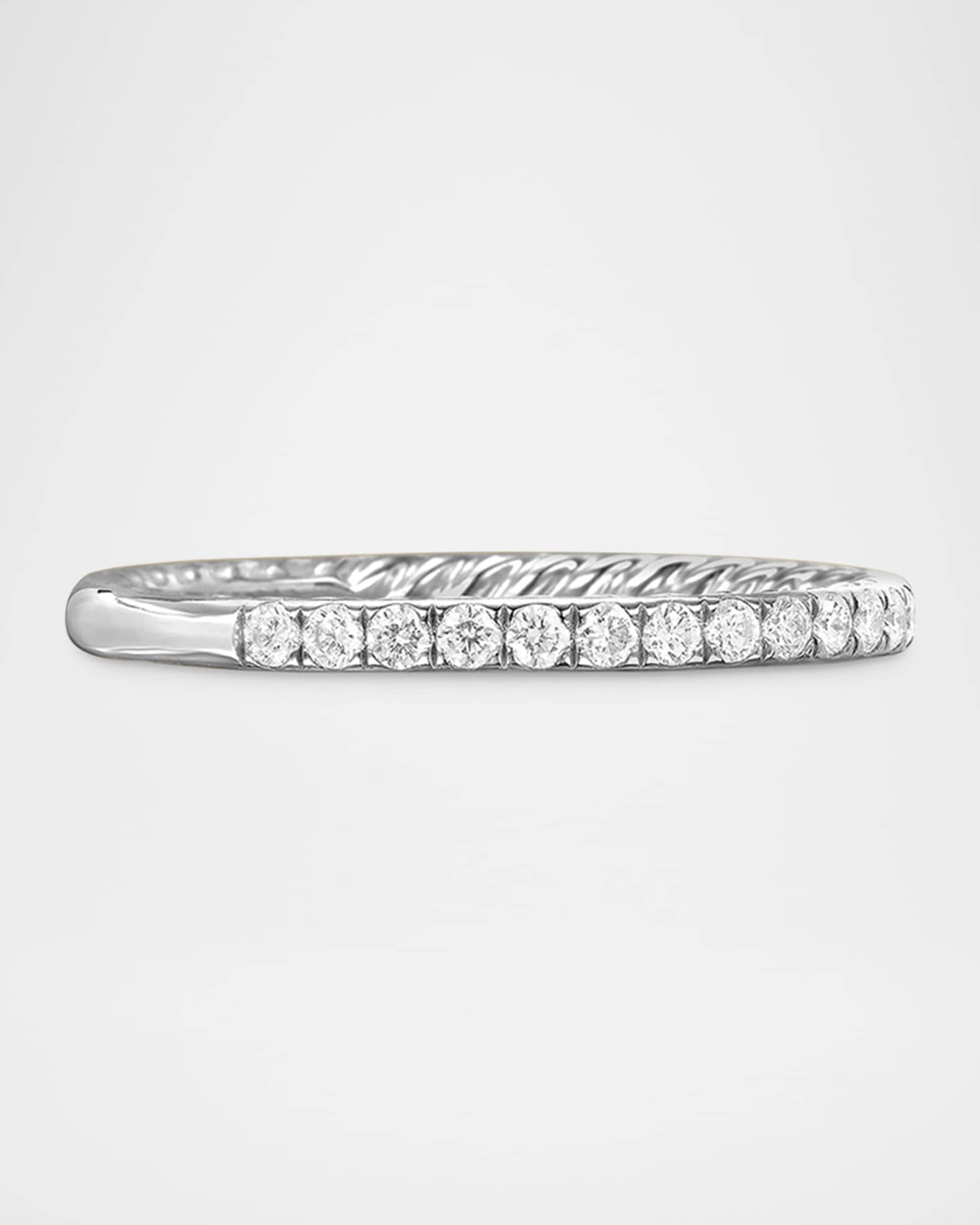 DY Eden Eternity Wedding Band Ring with Diamonds and Platinum 0