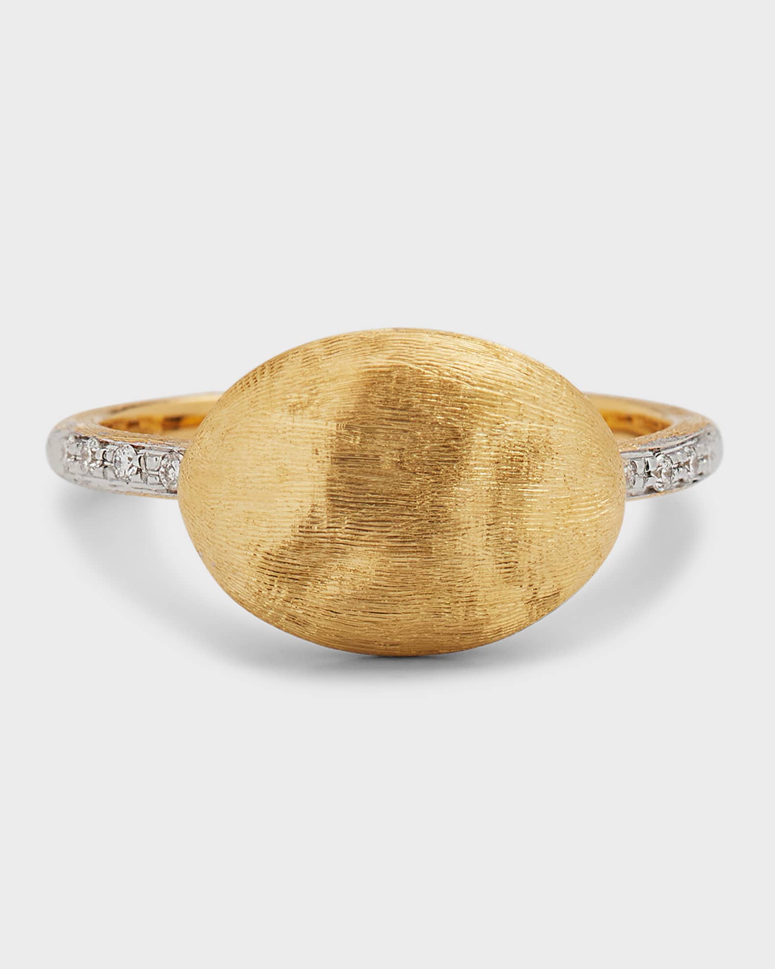 Siviglia Horizontal Ring with Diamonds, Size 7 0