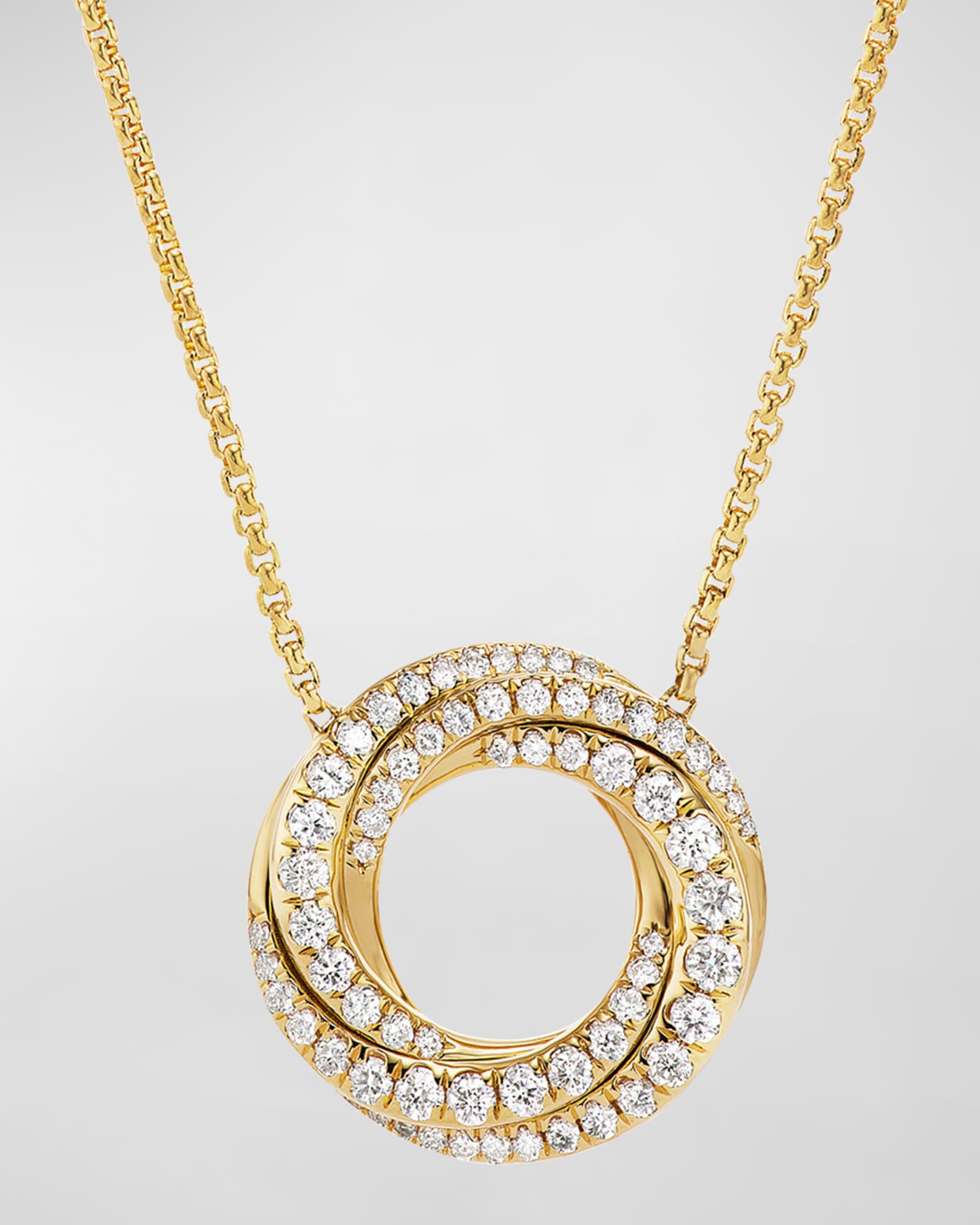 David yurman crossover necklace with diamonds discount