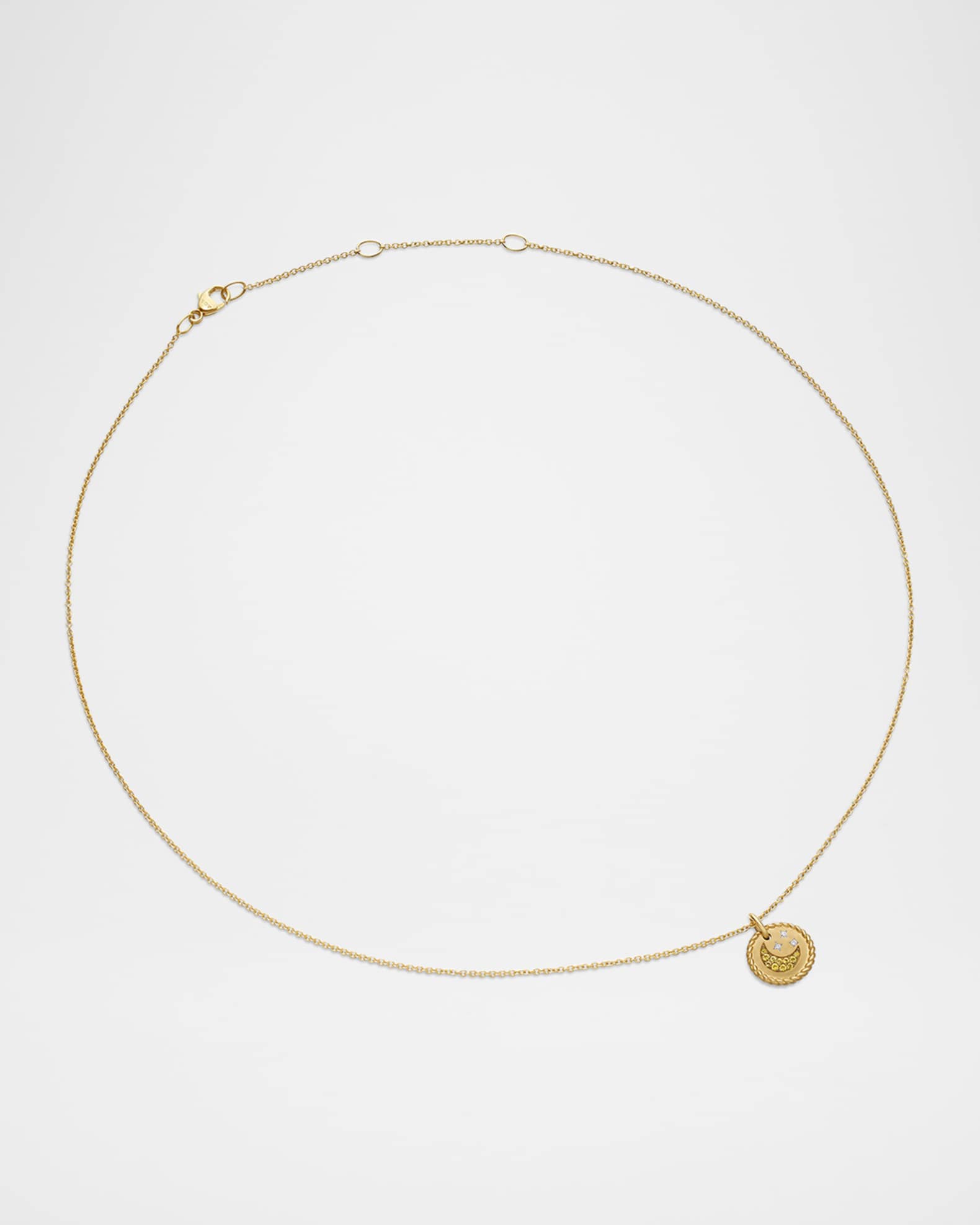 David Yurman Cable Collectible Moon and Star Pendant Necklace Neiman Marcus